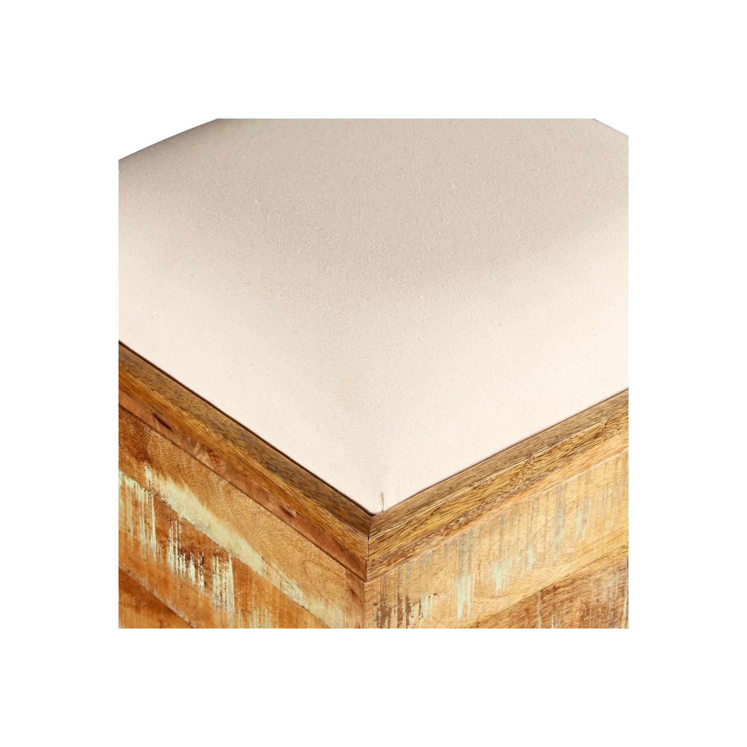 vidaXL Storage Bench Solid Reclaimed Wood 15.7"x15.7"x17.7"