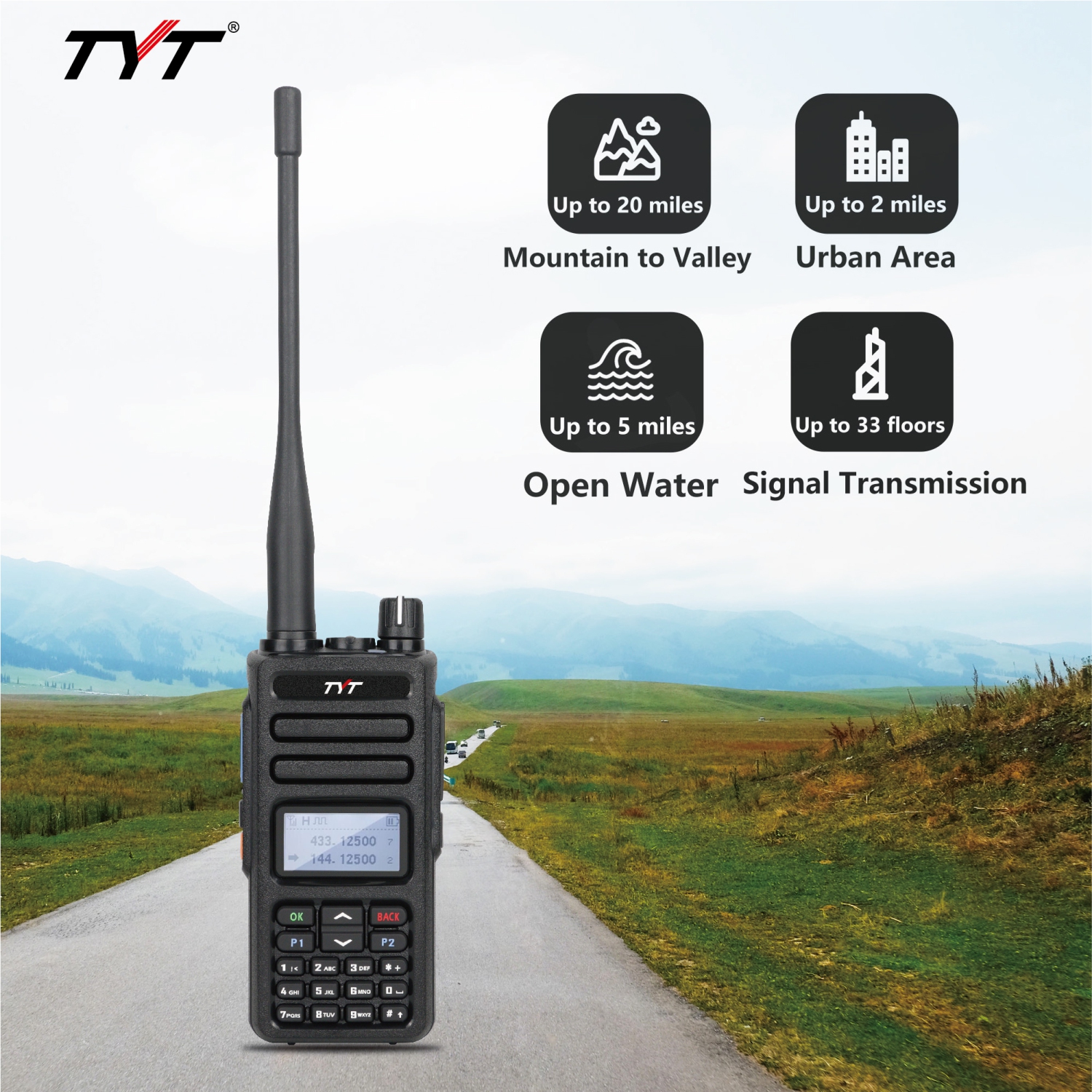 MD-750 – radio bidirectionnelle VHF/UHF double bande DMR, émetteur-récepteur numérique/analogique