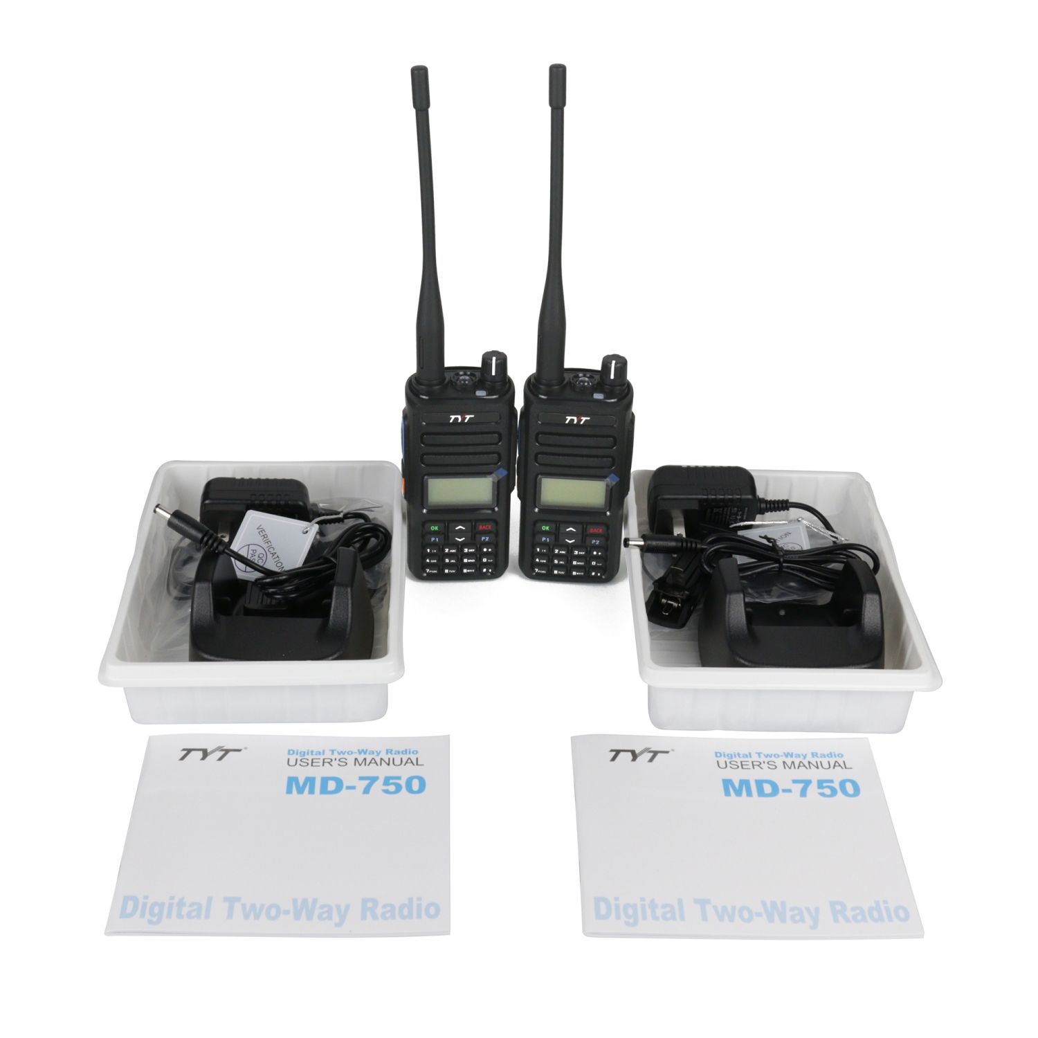 MD-750 – radio bidirectionnelle VHF/UHF double bande DMR, émetteur-récepteur numérique/analogique