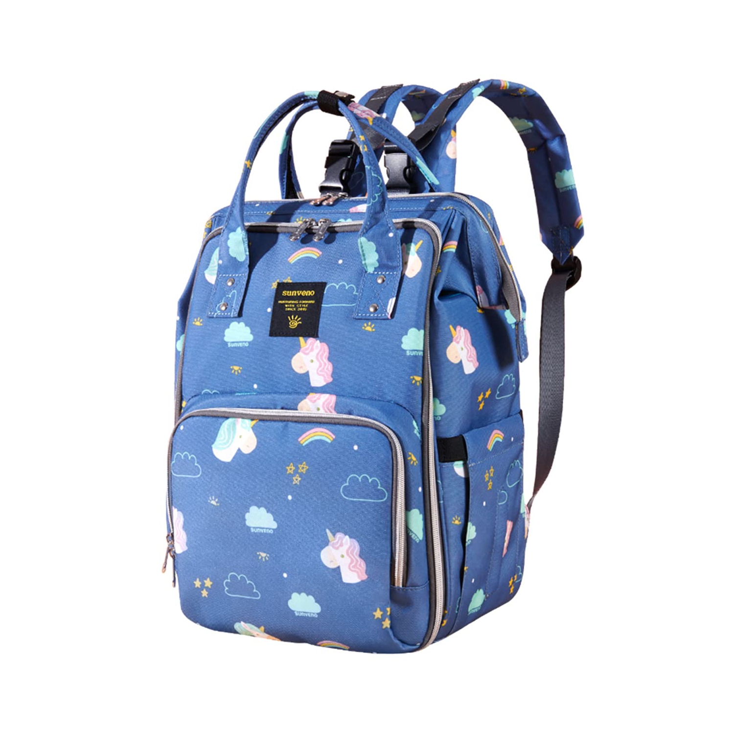 Sunveno Open-Wide Diaper Bag Backpack