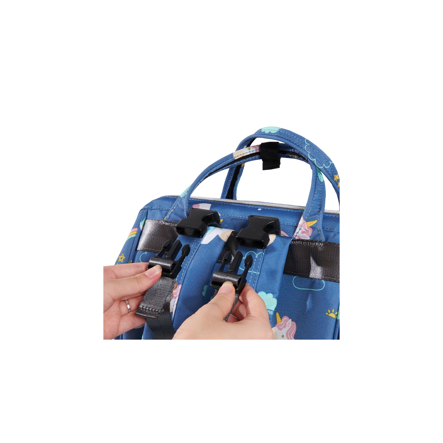 Sunveno Open-Wide Diaper Bag Backpack