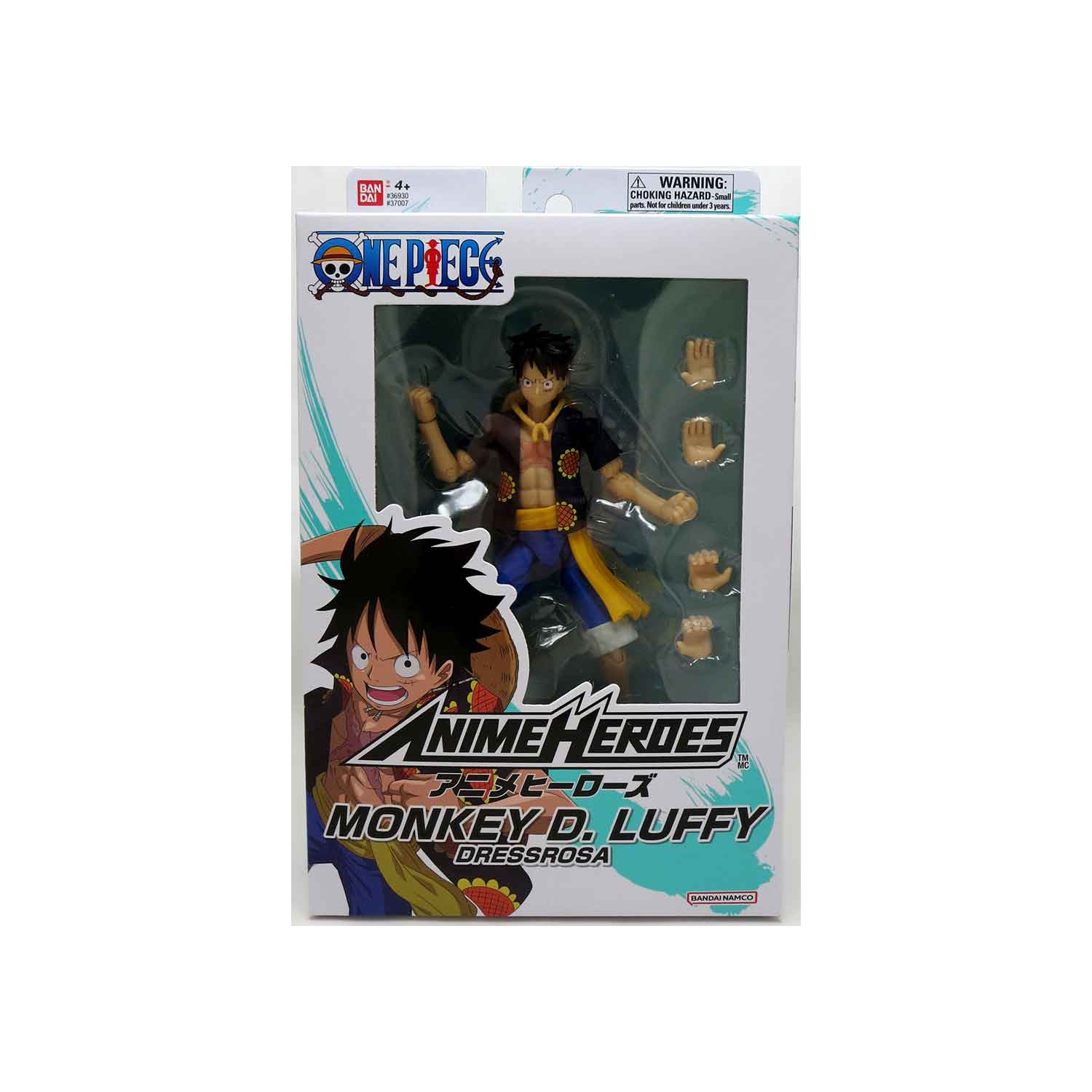 One Piece 6 Inch Action Figure Anime Heroes - Monkey D. Luffy Dressrosa Version