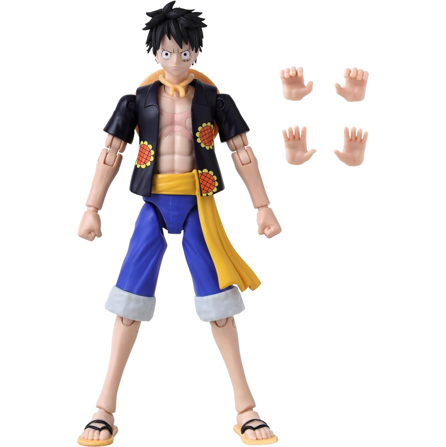 One Piece 6 Inch Action Figure Anime Heroes - Monkey D. Luffy Dressrosa Version
