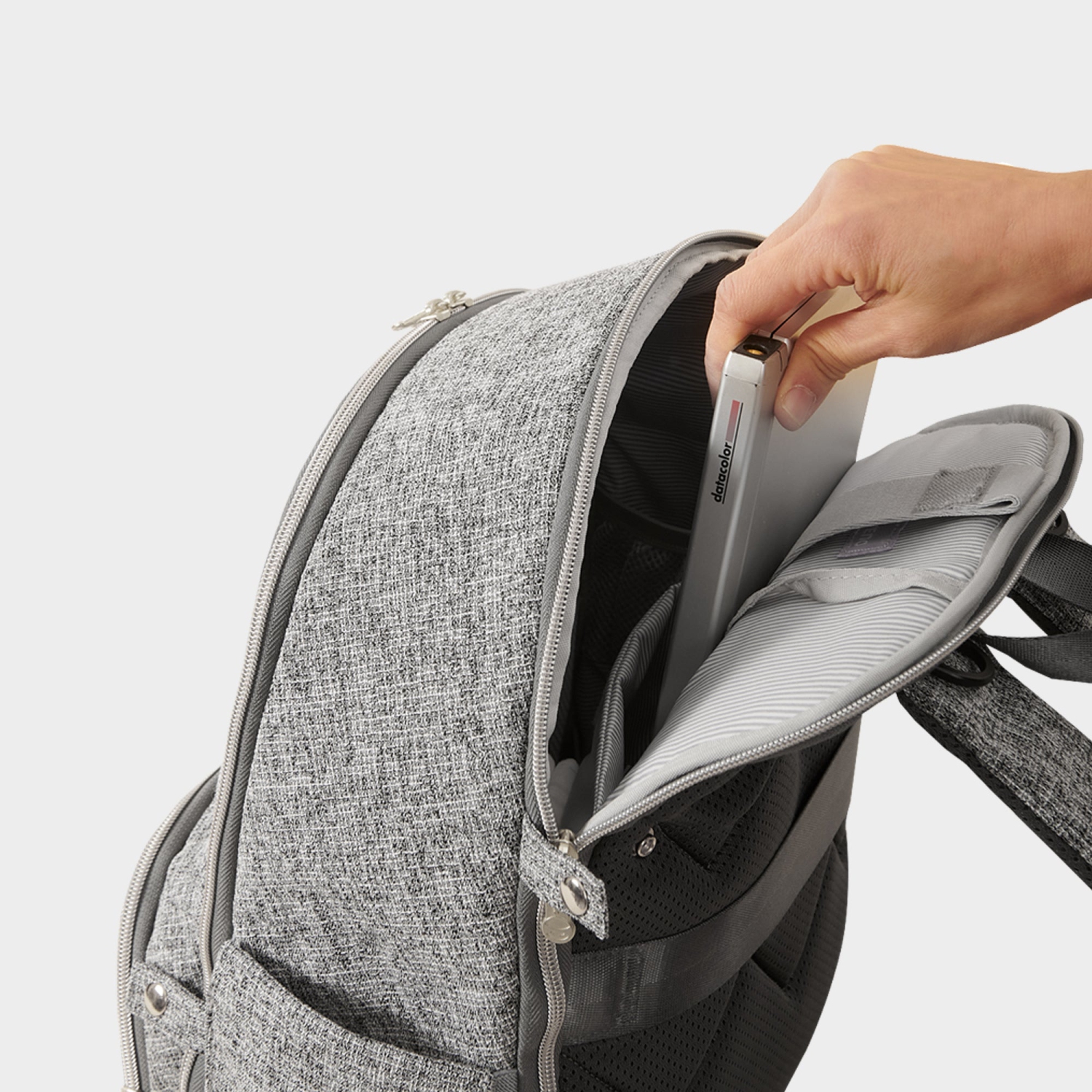 Sac à dos à couches pliable en tweed Sunveno