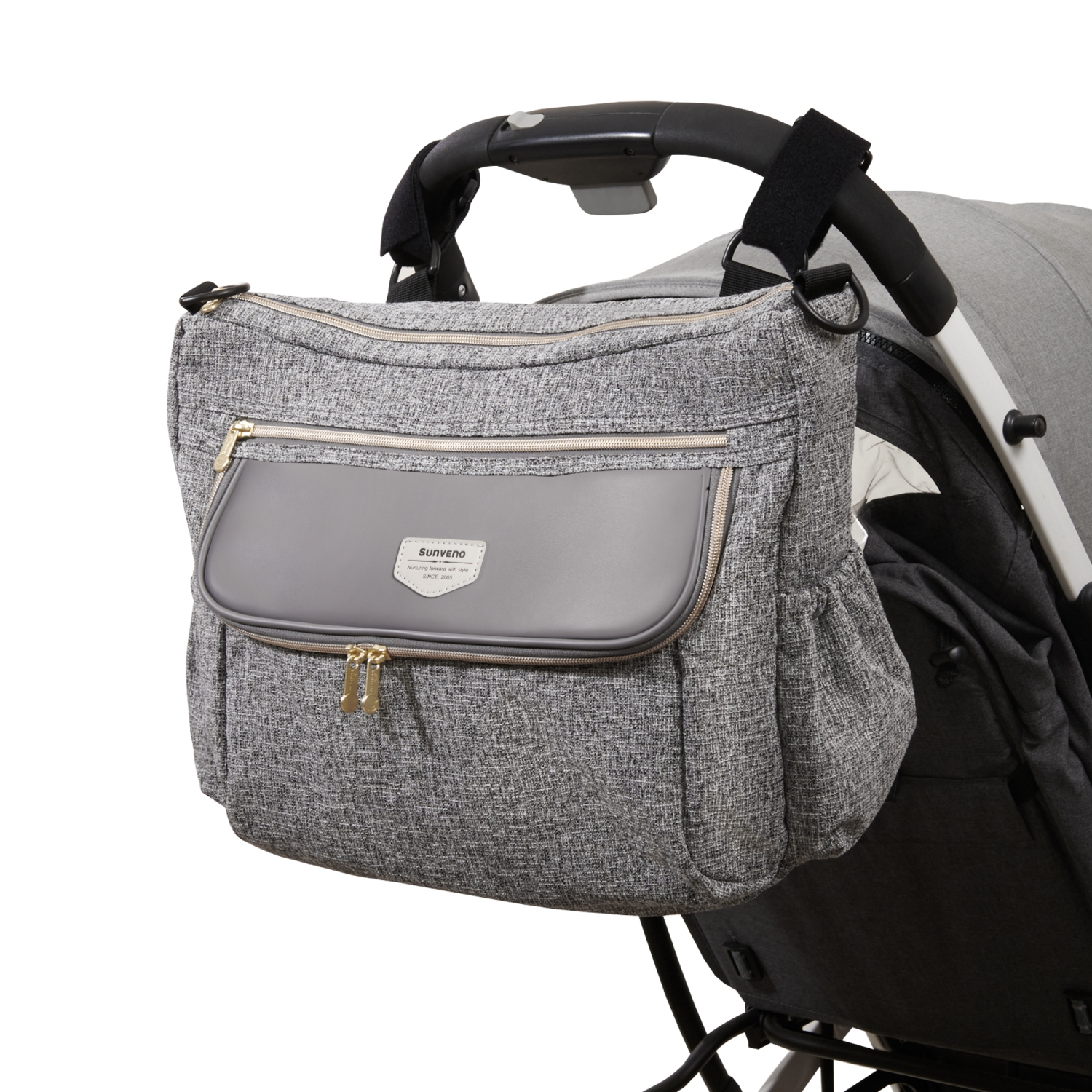 Sunveno Tweed Stroller Organizer Diaper Bag