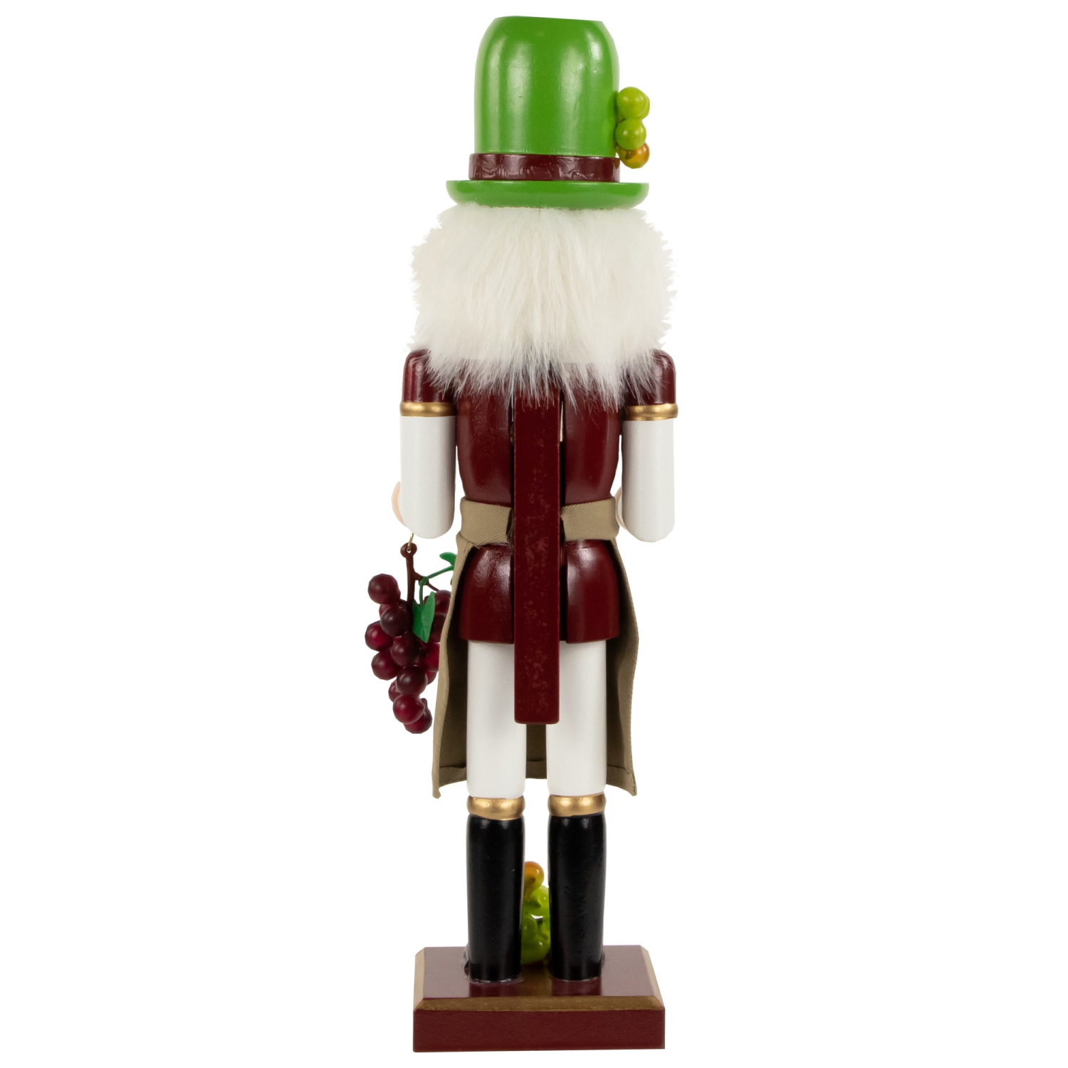 14" Green and Red Wine with Grapes Christmas Nutcracker
