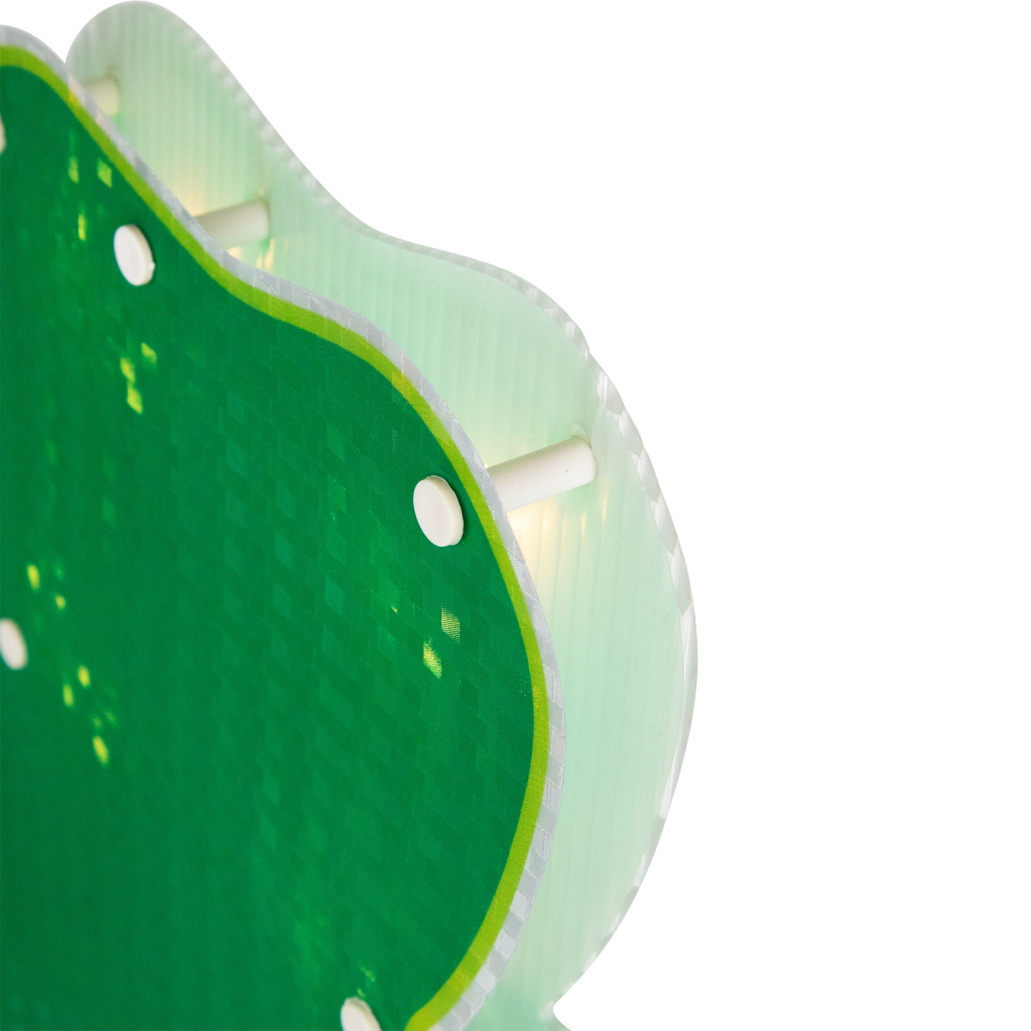 14" Lighted Shamrock St. Patrick's Day Window Silhouette - Clear Lights