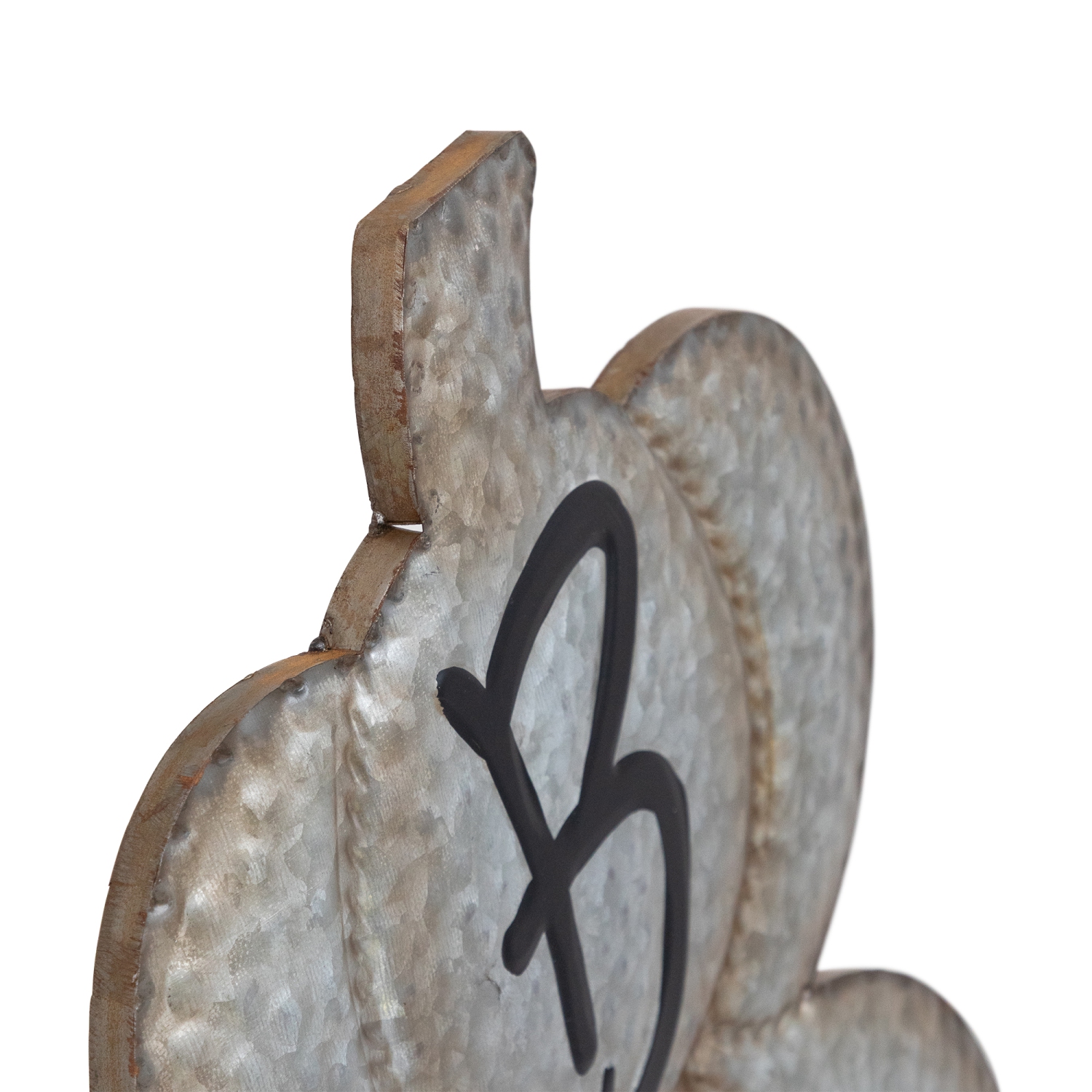 Boo! Stacked Pumpkins Metal Halloween Porch Sign - 28" - Silver