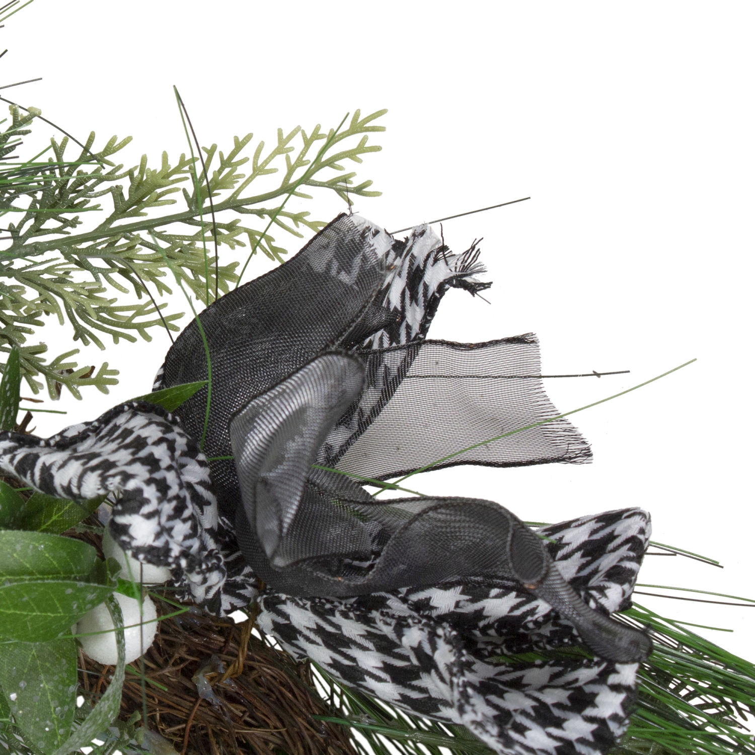 Real Touch Winter Foliage and Berries Artificial Christmas Garland - 6' x 12" - Unlit