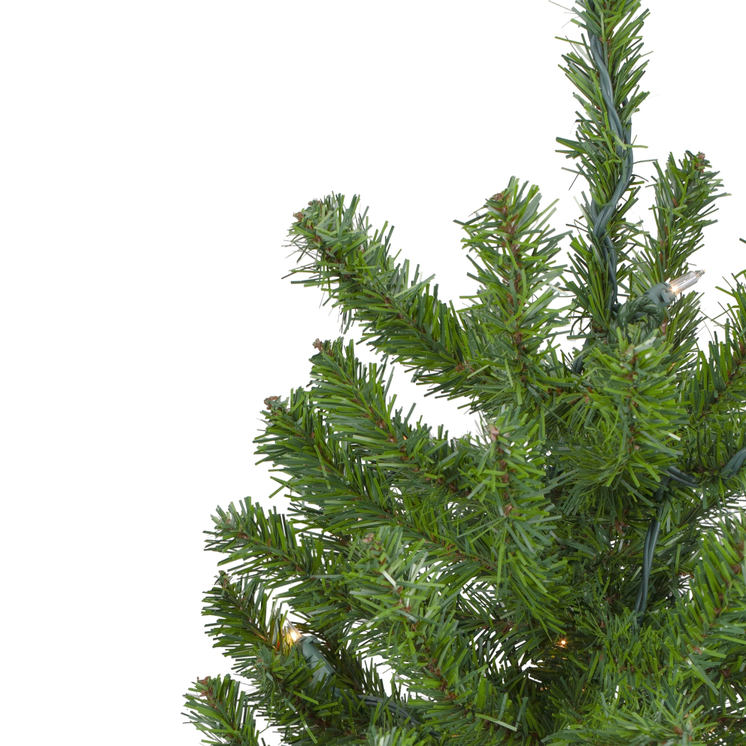 Pre-Lit Medium Alpine Artificial Christmas Tree - 4' - Clear Lights