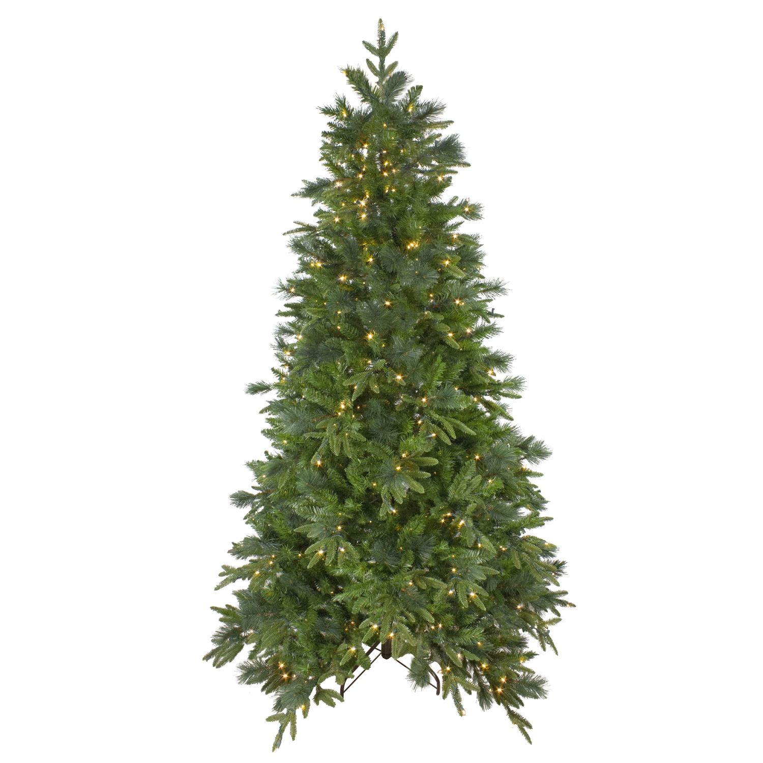 Real Touch Pre-Lit Medium Rosemary Emerald Angel Pine Artificial Christmas Tree - 6.5' - Warm White LED Lights
