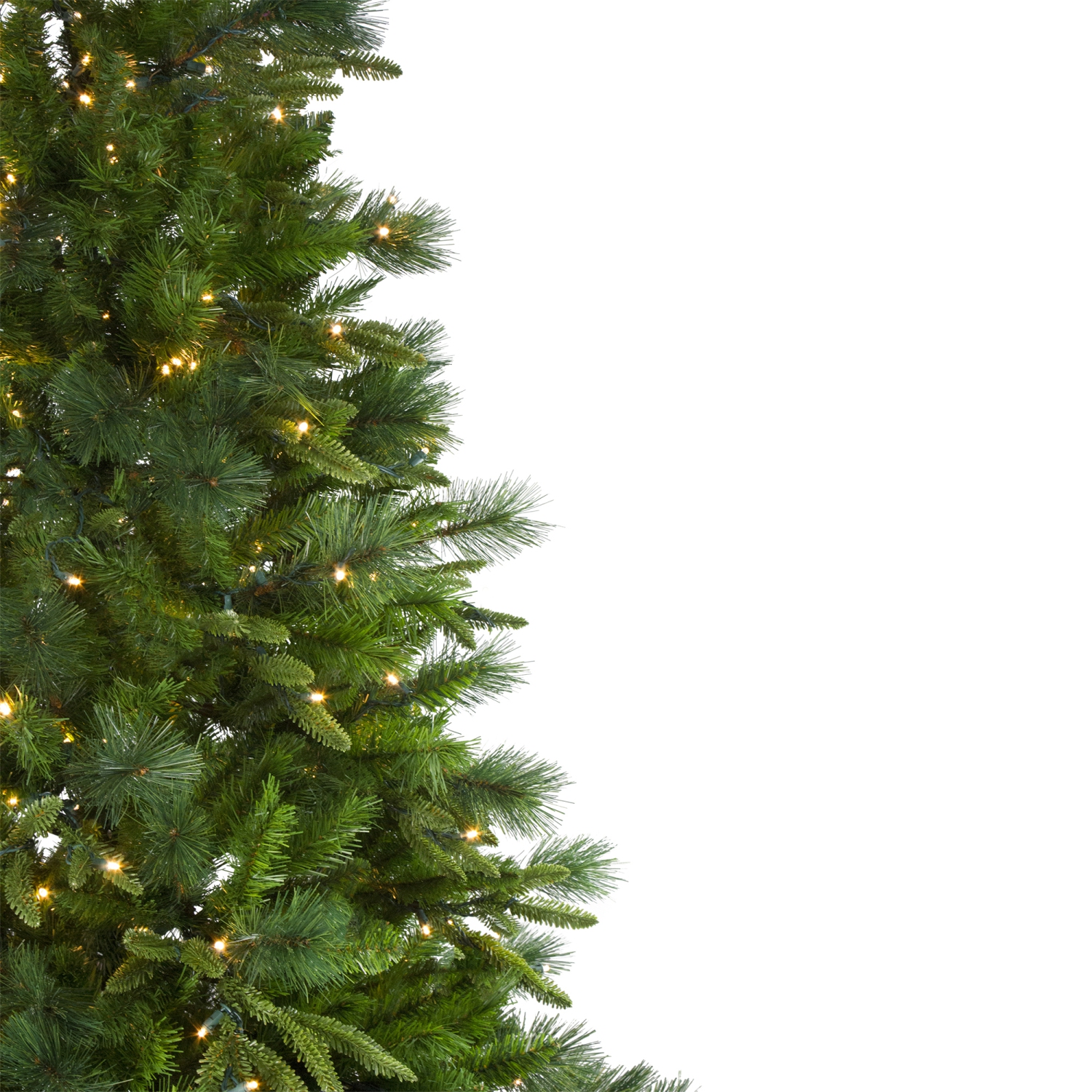 Real Touch Pre-Lit Medium Rosemary Emerald Angel Pine Artificial Christmas Tree - 6.5' - Warm White LED Lights