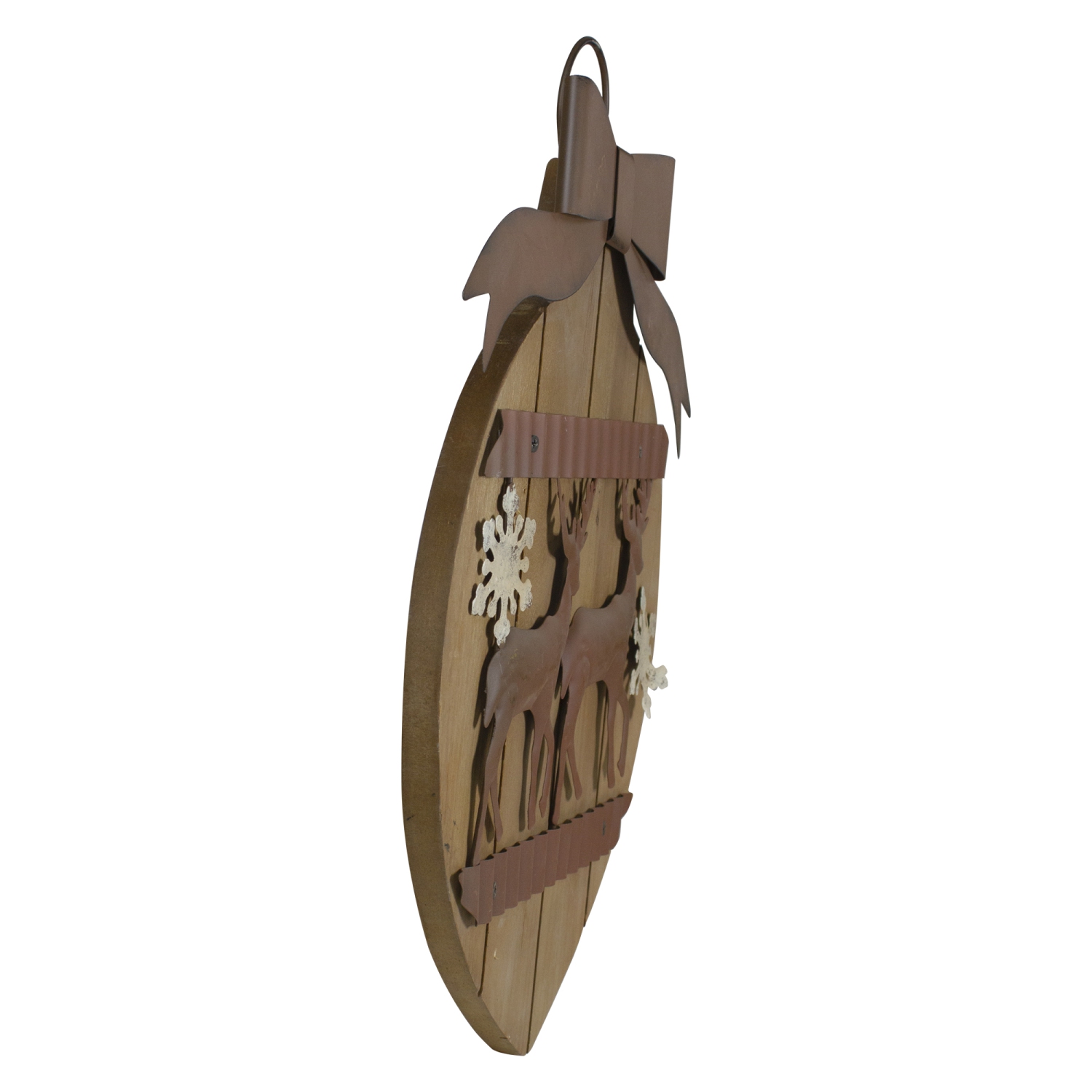 Décoration murale renne rustique – 17,5 po