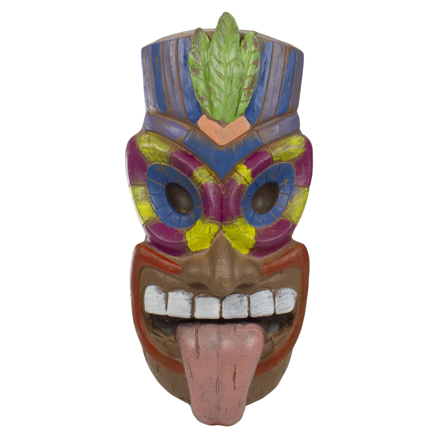 Décoration murale à suspendre, langue de Tiki Man, 16 po, multicolore
