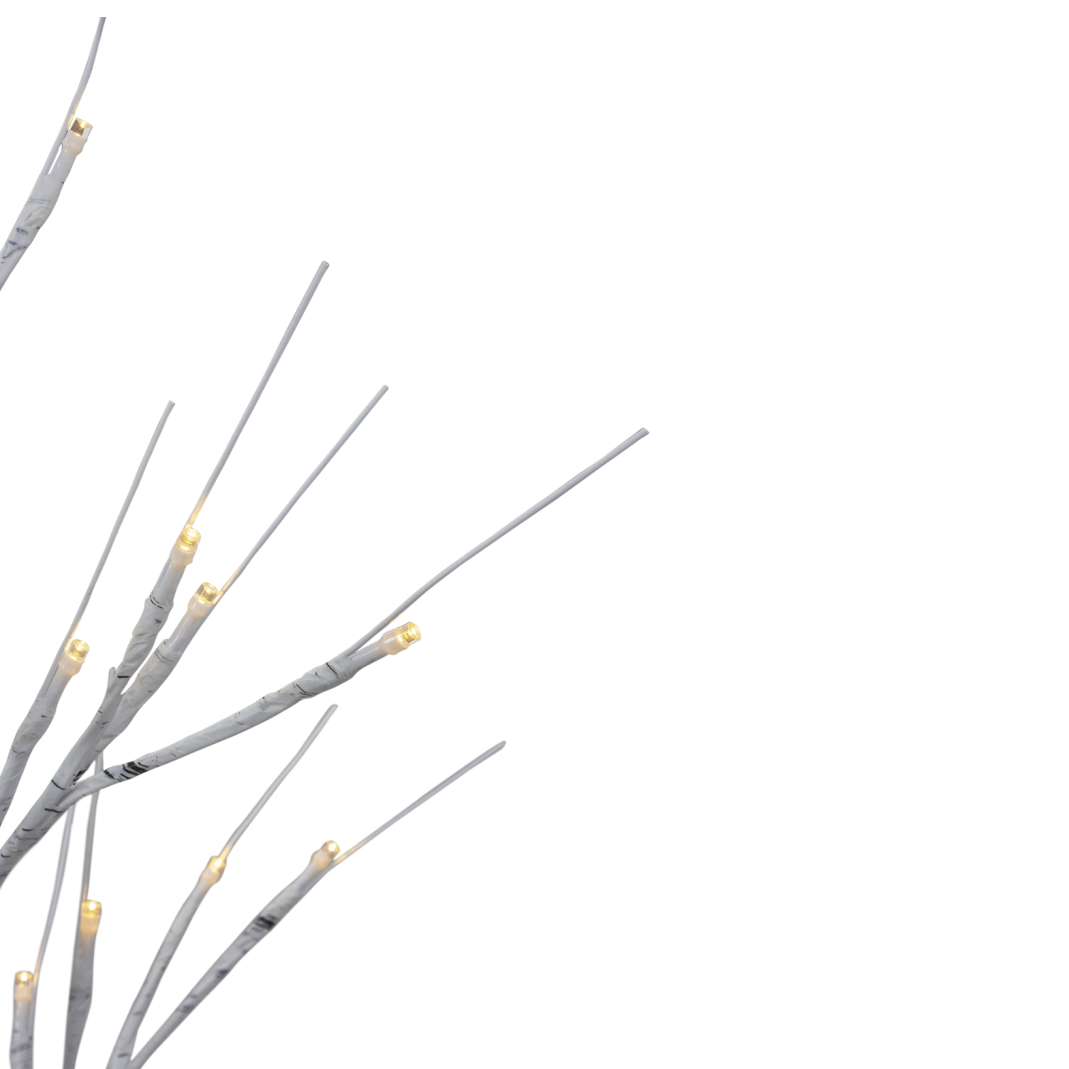 Arbre de Noël illuminé en forme de branche de LED - 24&nbsp;po - Blanc chaud