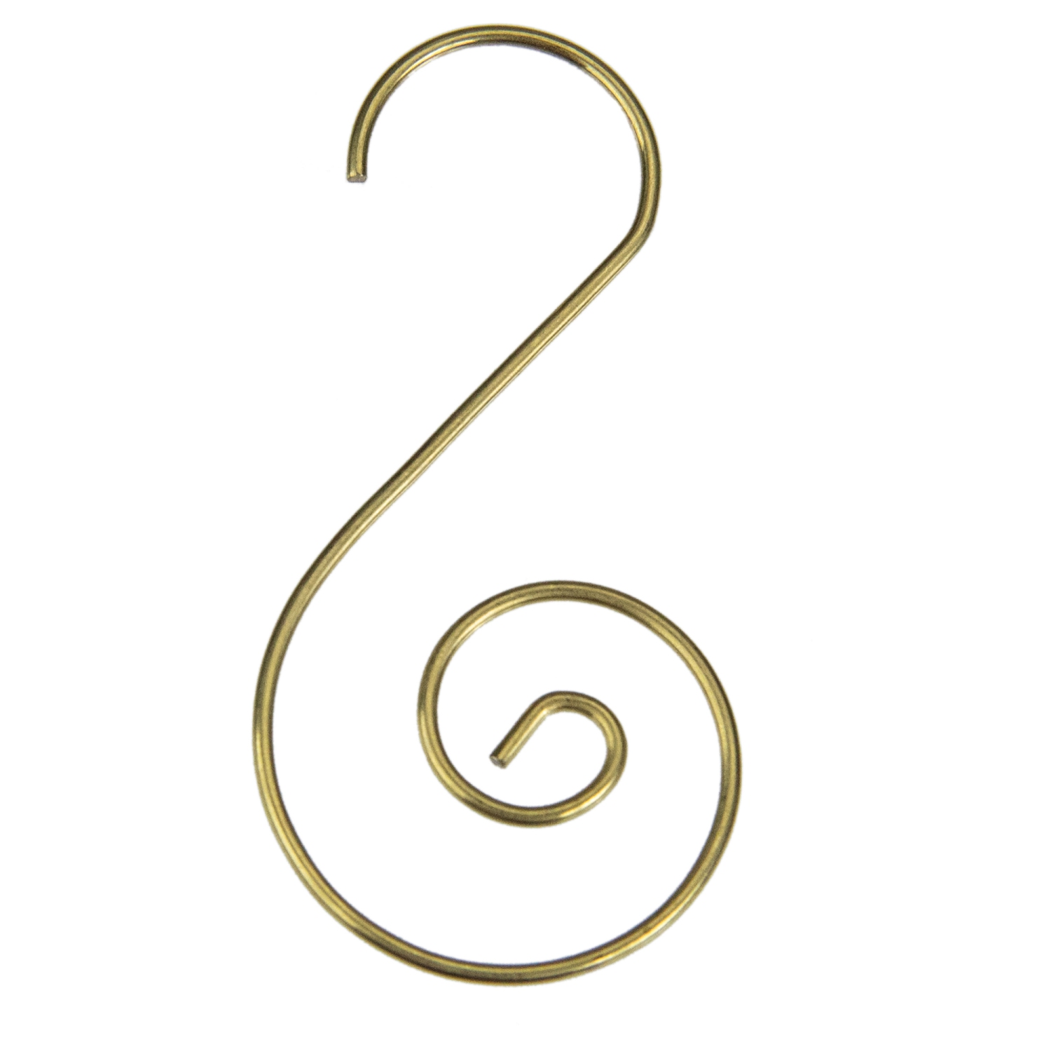 Curved Ornament Christmas Hooks - 1.75" - Gold - Club Pack of 40
