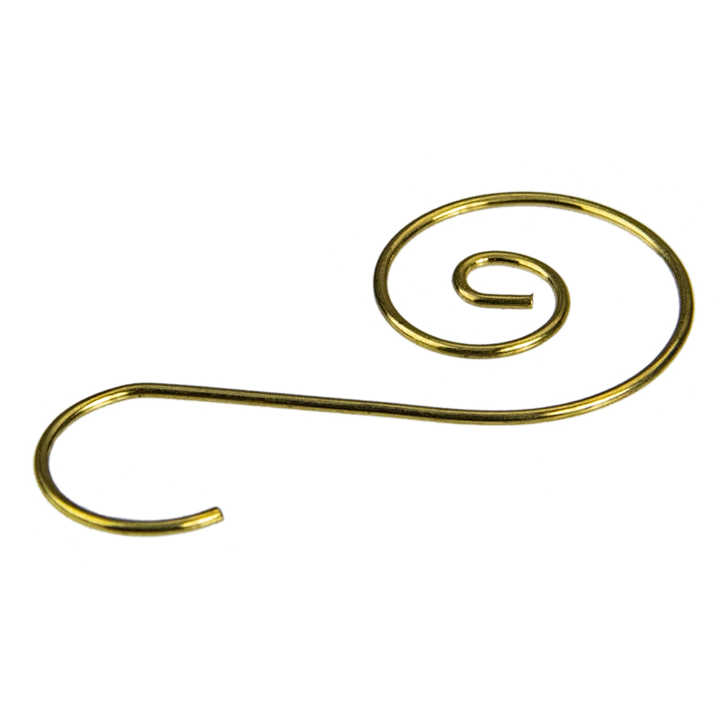 Curved Ornament Christmas Hooks - 1.75" - Gold - Club Pack of 40
