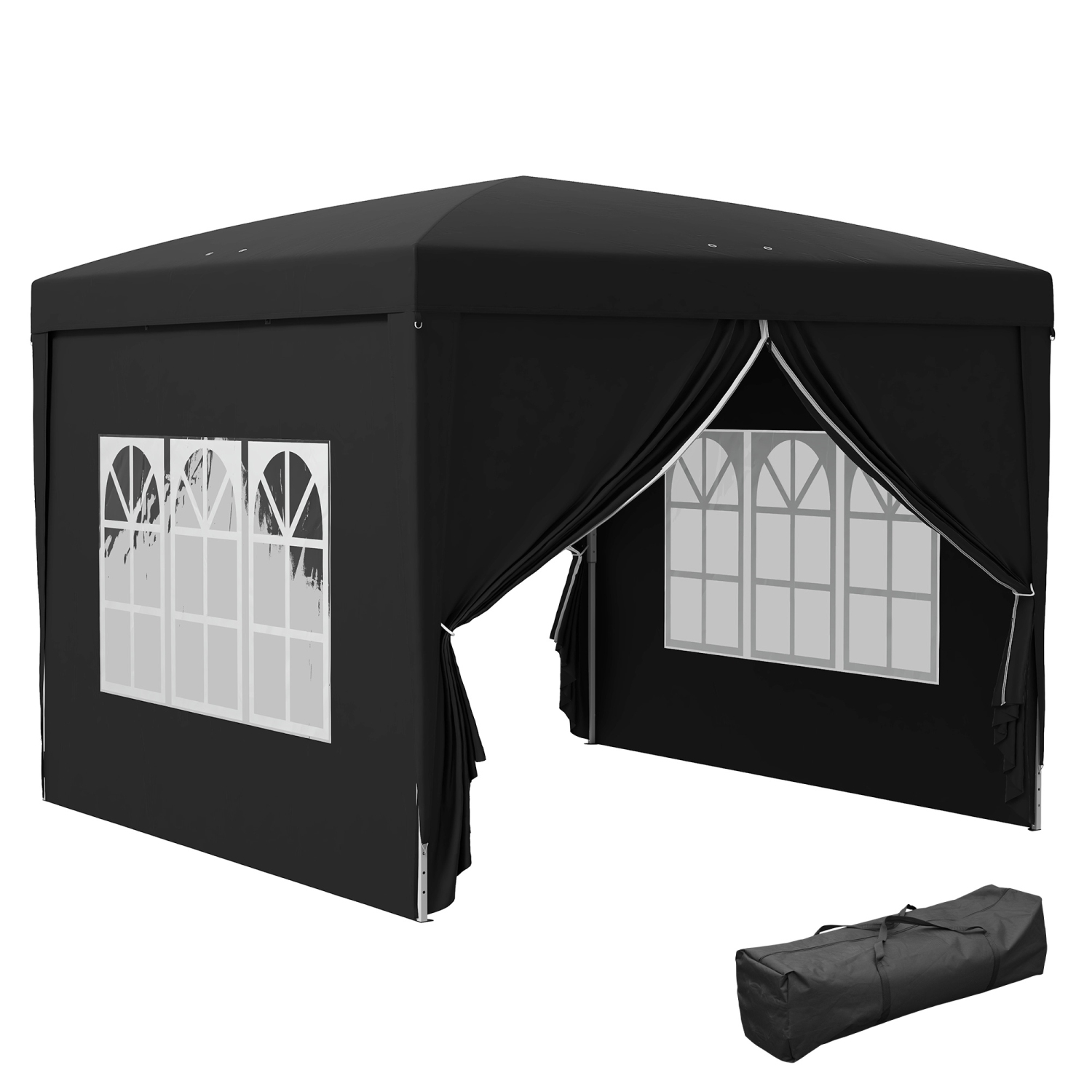 Abri de jardin instantané pour fête d'extérieur de 10 x x10 pi avec sac de transport Outsunny