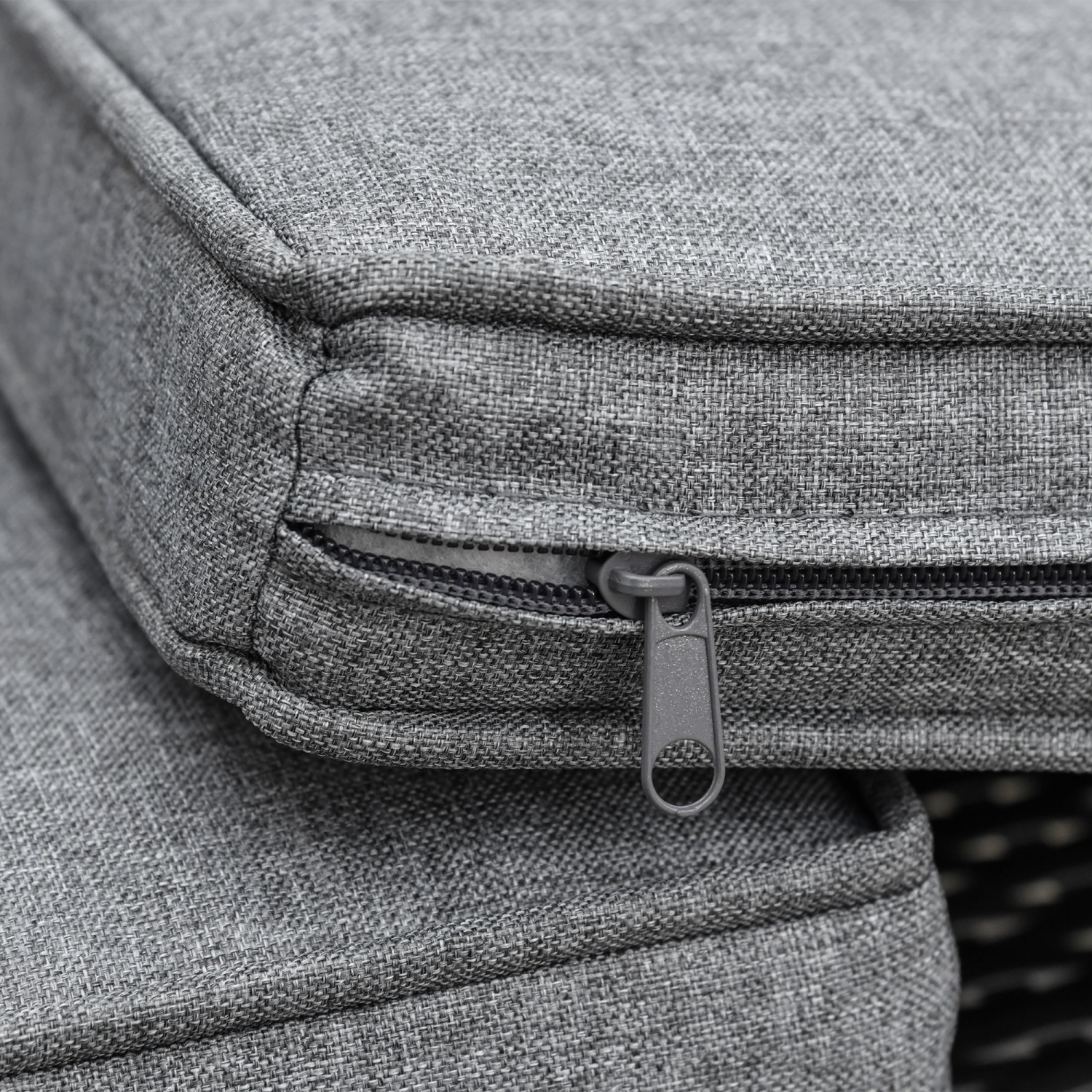 Outsunny 3-Seater Wicker Outdoor Sofa with Cushions and Pillows, PE Rattan Outdoor Couch, Steel Frame Patio Couch Conversation Furniture for Garden