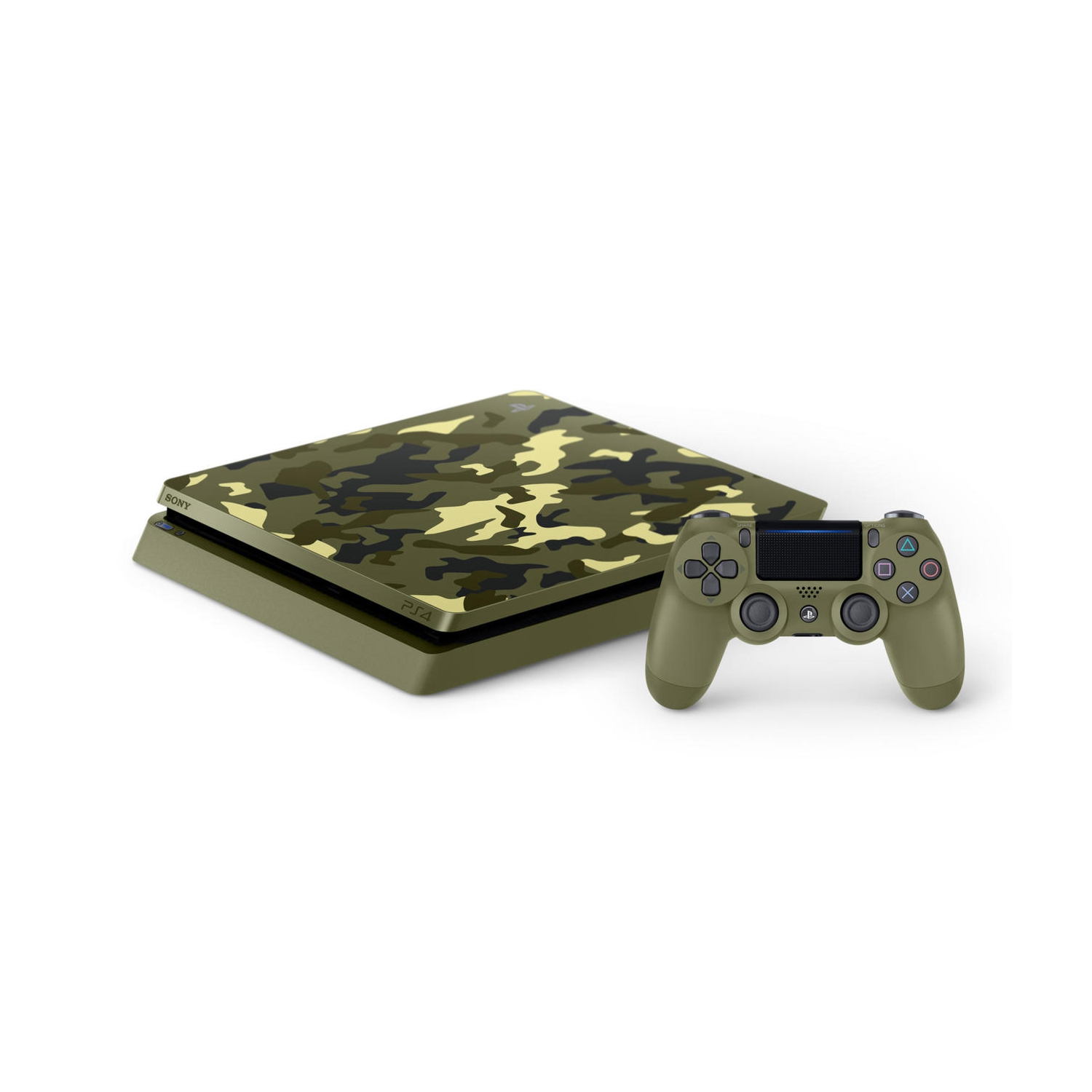 Refurbished (Good) - Sony PlayStation 4 PS4 Slim 1TB Console (Green Camouflage)
