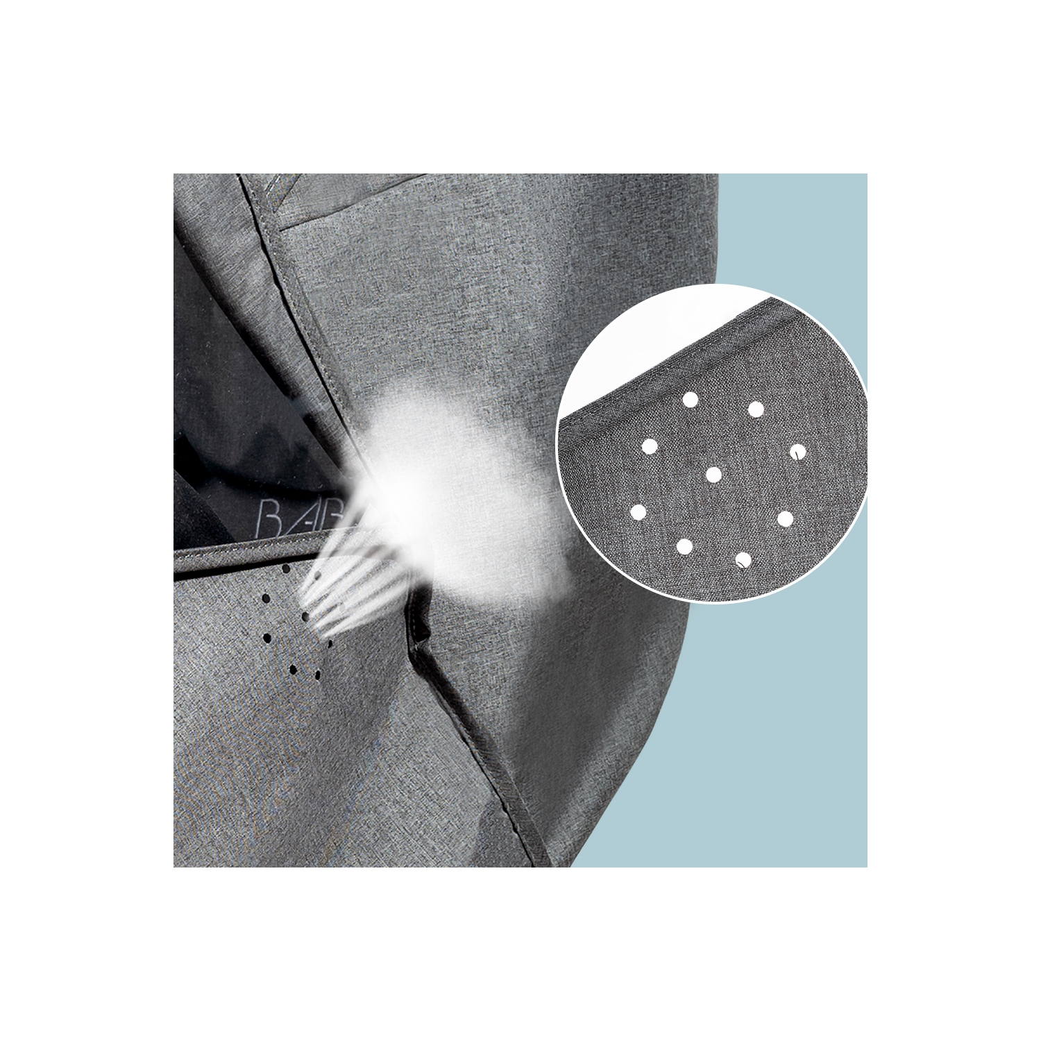 Sunveno Universal Stroller Rain Cover, Grey