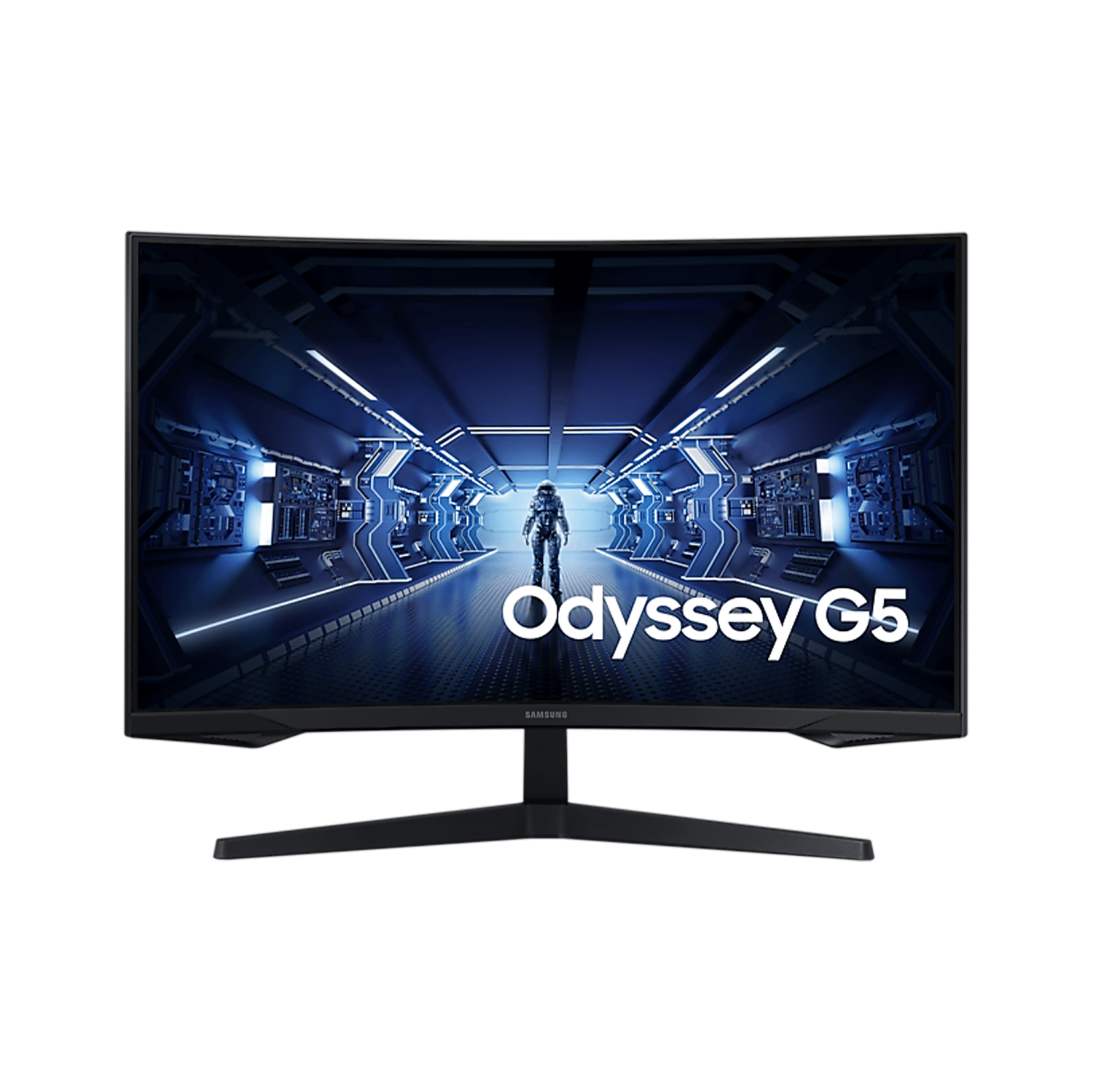 Refurbished (Good) - Samsung LC27G55TQB 27" WQHD Odyssey G5 Gaming Monitor With 1000R Curved Screen