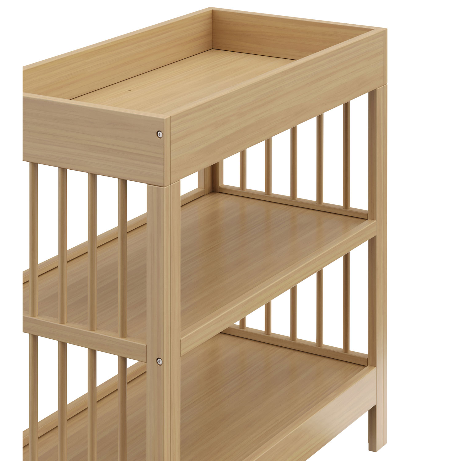Graco Teddi 2-Shelf Changing Table with Changing Pad - Driftwood