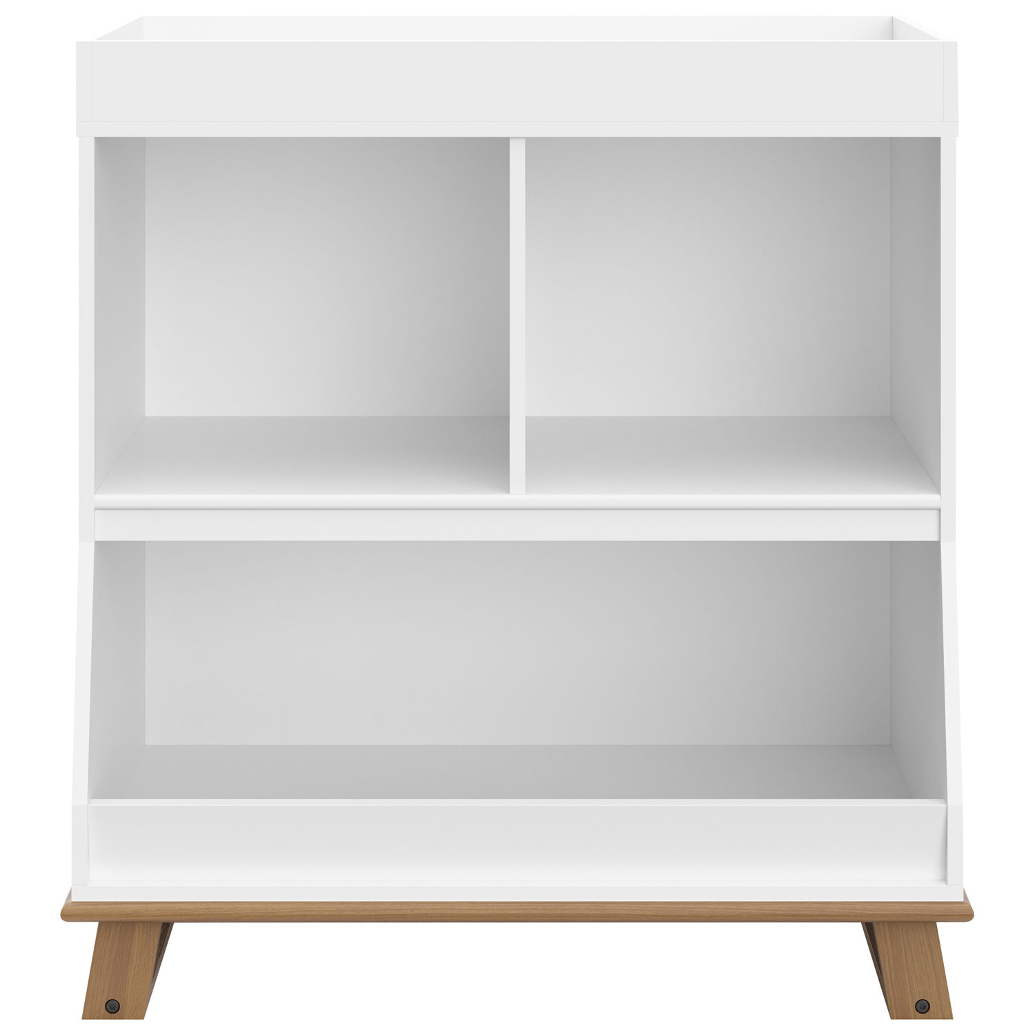 Commode moderne avec dessus de table à langer de Stockcraft - Blanc