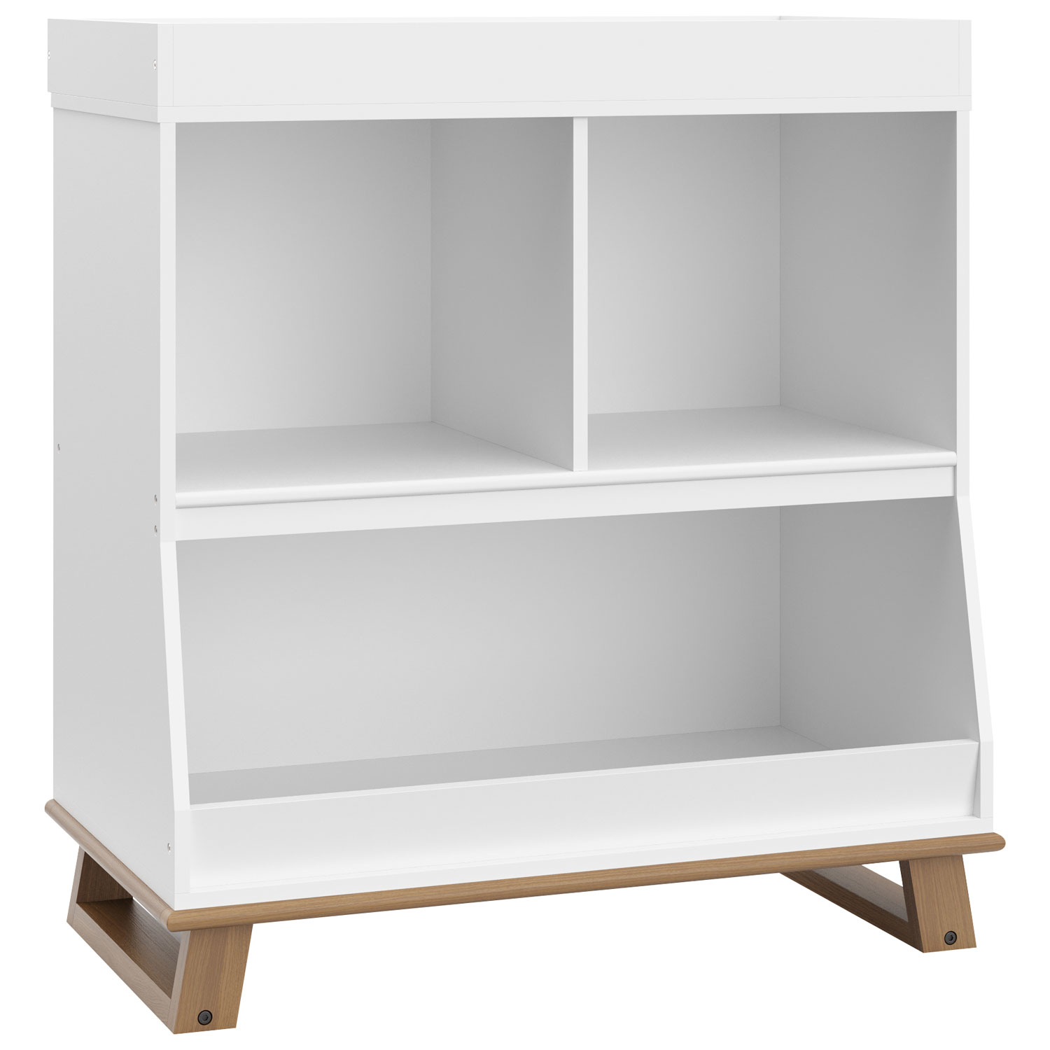 Commode moderne avec dessus de table à langer de Stockcraft - Blanc