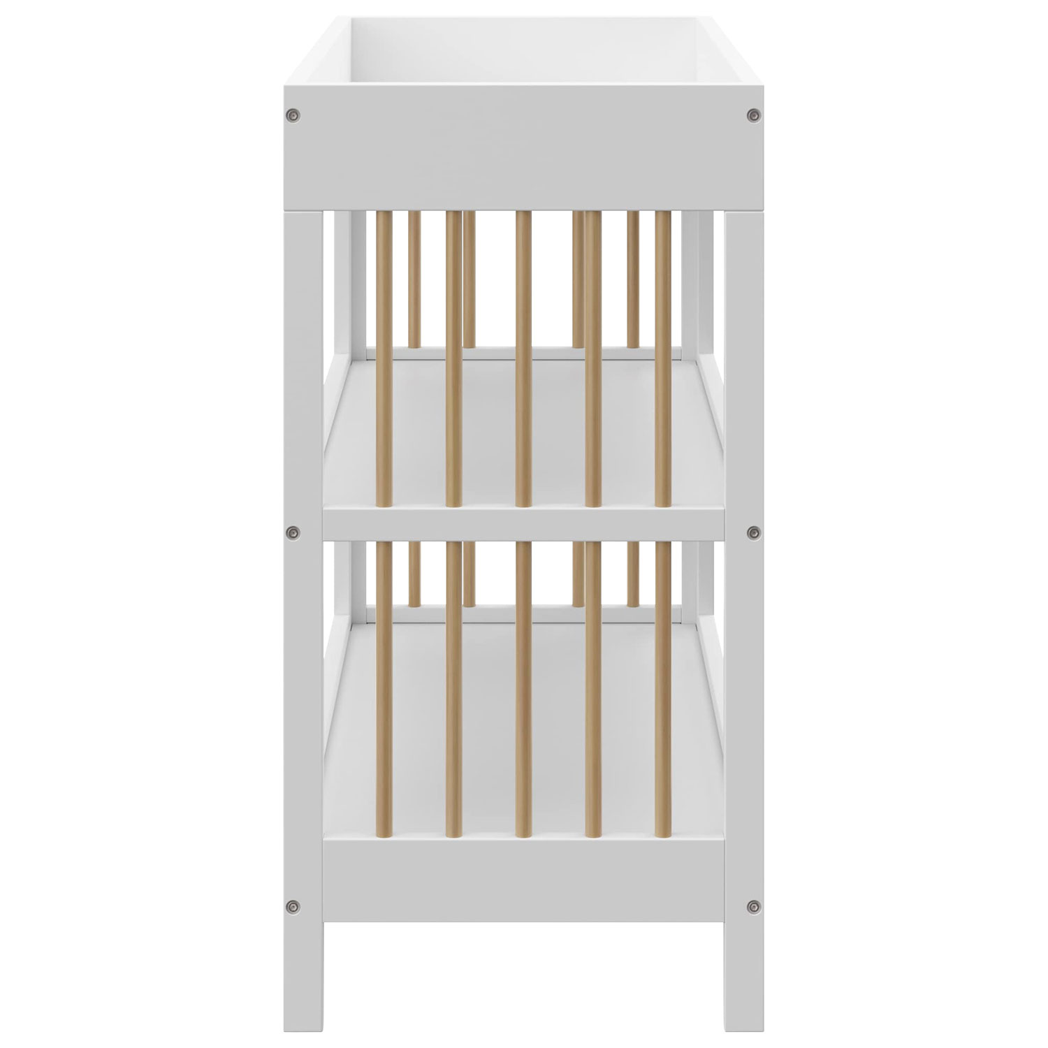 Graco Teddi 2-Shelf Changing Table with Changing Pad - White/Driftwood