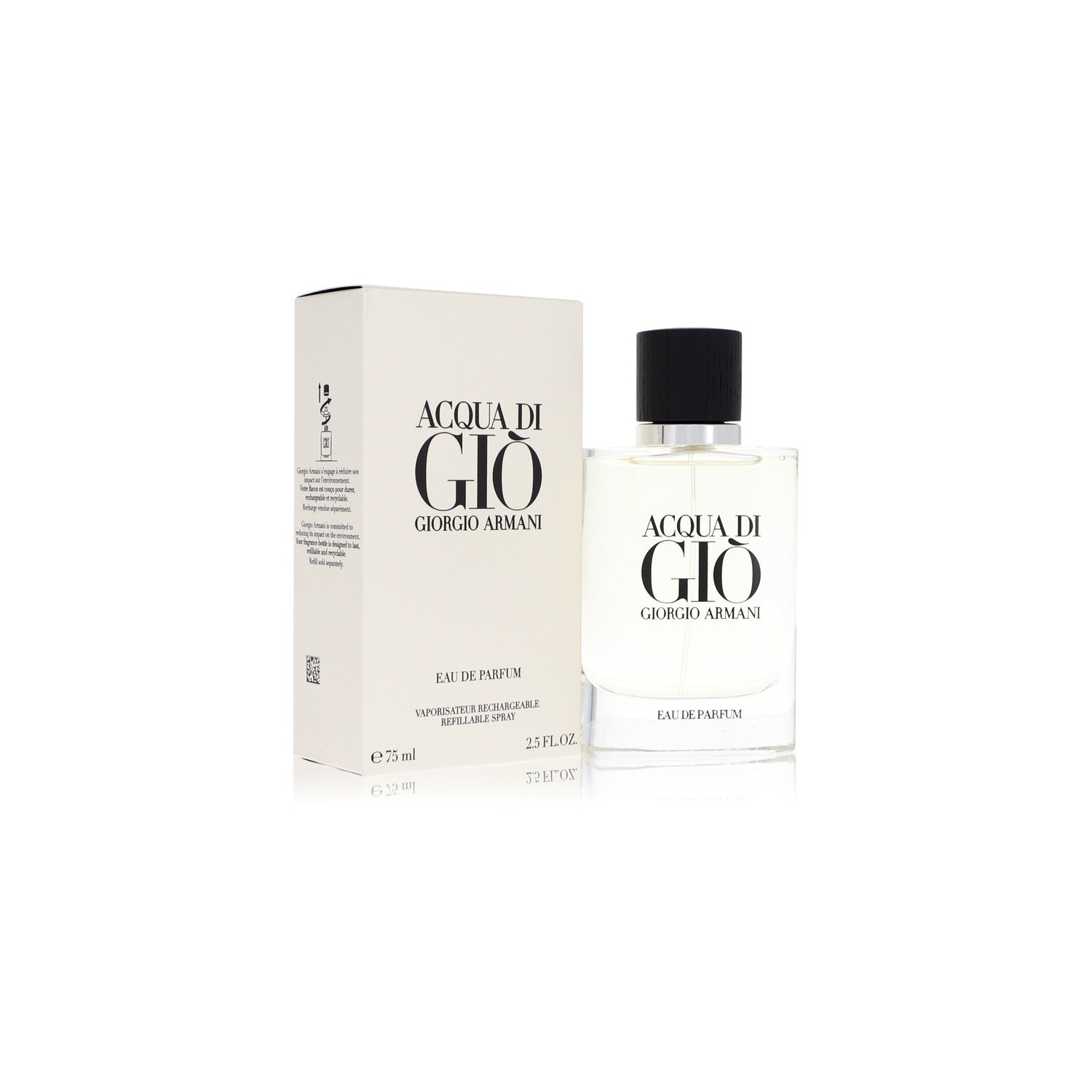 Acqua Di Gio By Giorgio Armani Eau De Parfum Spray Refillable 2.5 Oz For Men