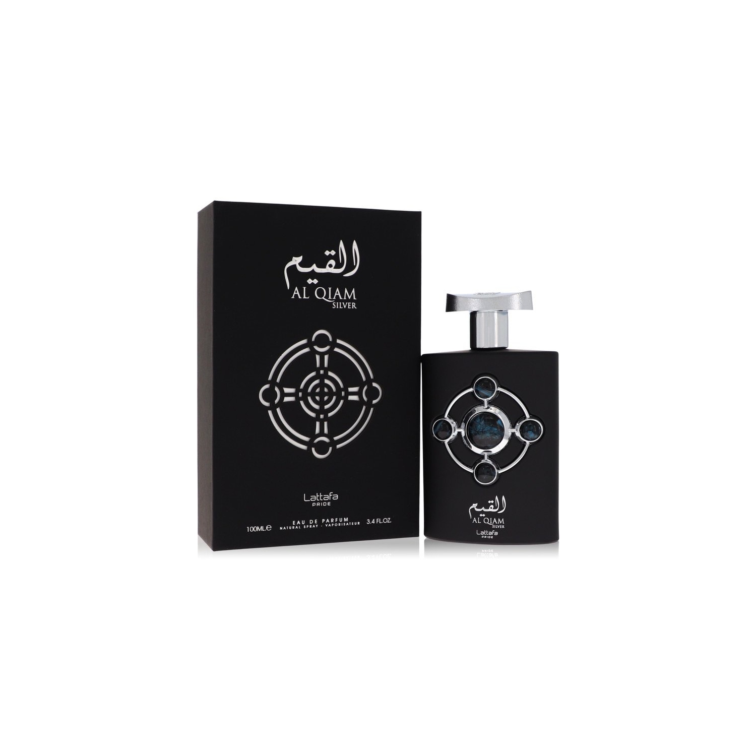 Lattafa Pride Al Qiam Silver By Lattafa Eau De Parfum Spray 3.4 Oz For Men