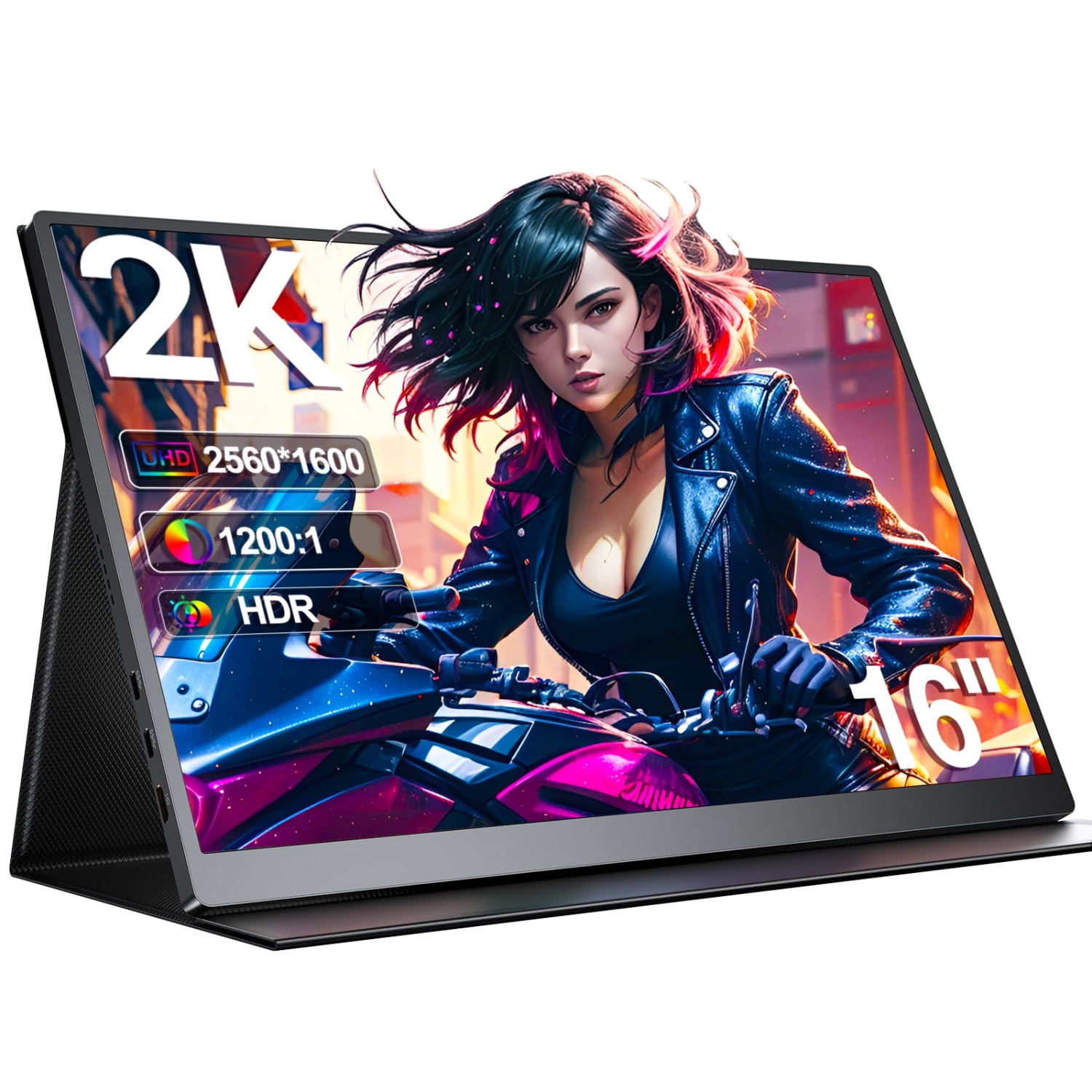 16.1 " Portable Monitor 144HZ 2K Screen FHD 2560*1440P 100% sRGB For SAMSUNG DEX PS5 XBOX