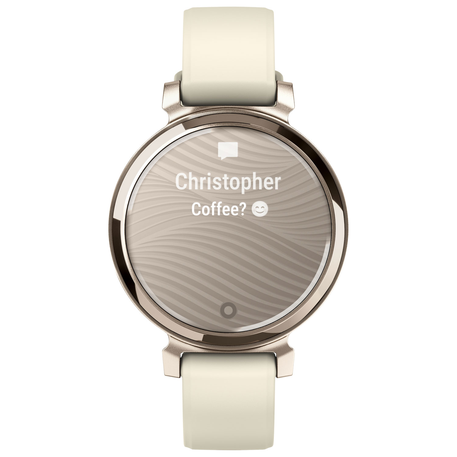 Montre intelligente Bluetooth de 30,4 mm Lily 2 de Garmin - Noix de coco