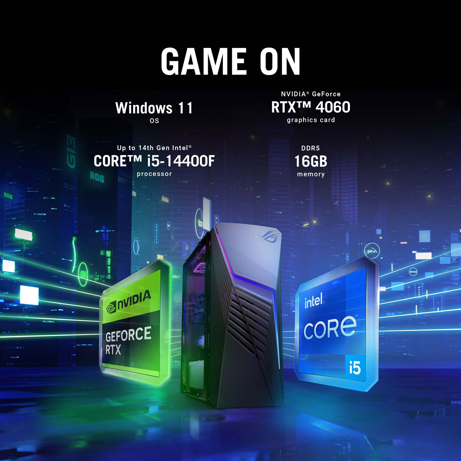 ASUS ROG Strix G13 Gaming PC - Dark Grey - Only at Best Buy