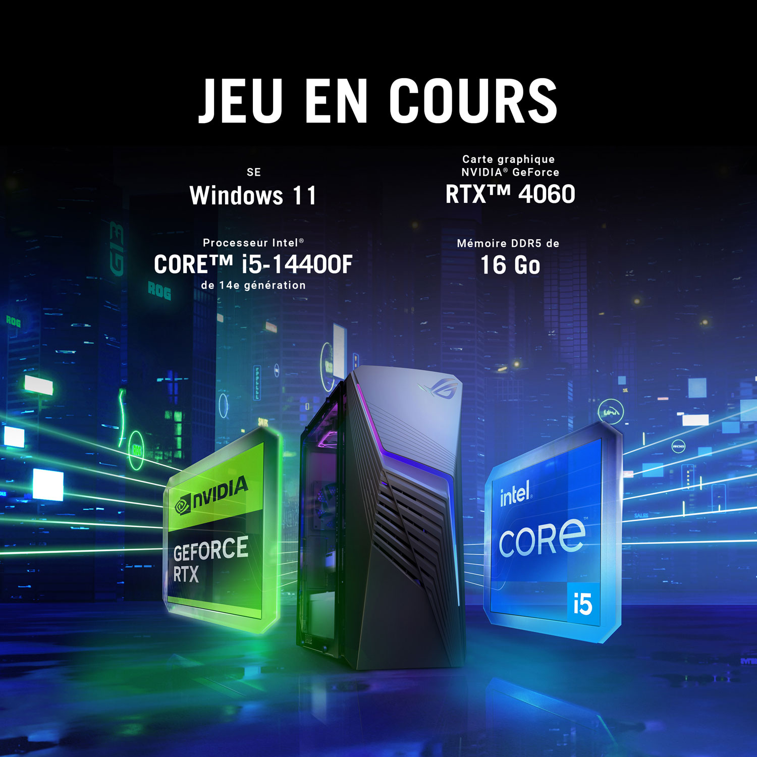 ASUS ROG Strix G13 Gaming PC - Dark Grey - Only at Best Buy