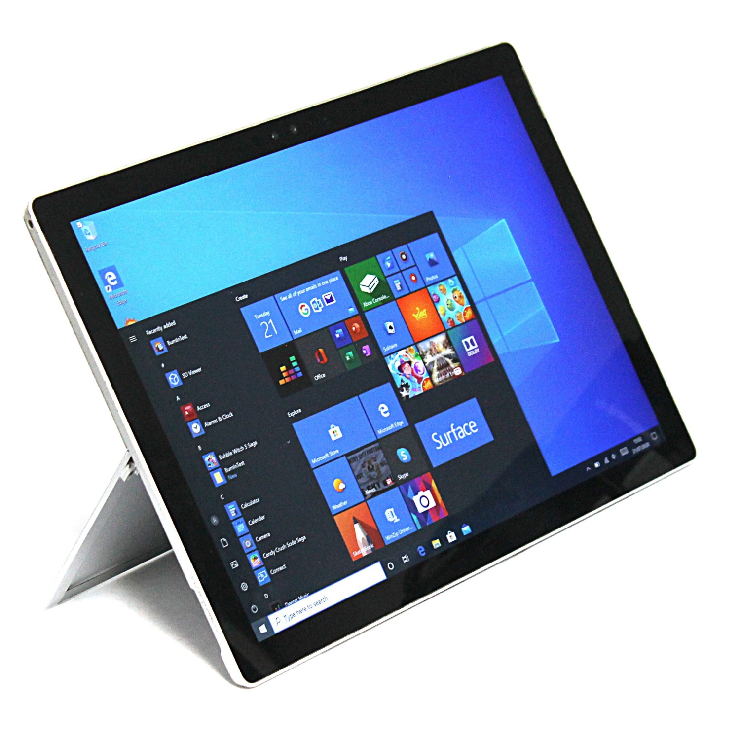 Refurbished (Good) - Microsoft Surface Pro 4 1724 12-inch Tablet, Intel Core m3-6y30 0.9GHz, 4GB RAM, 128GB SSD, Windows 10 Pro - English Keyboard