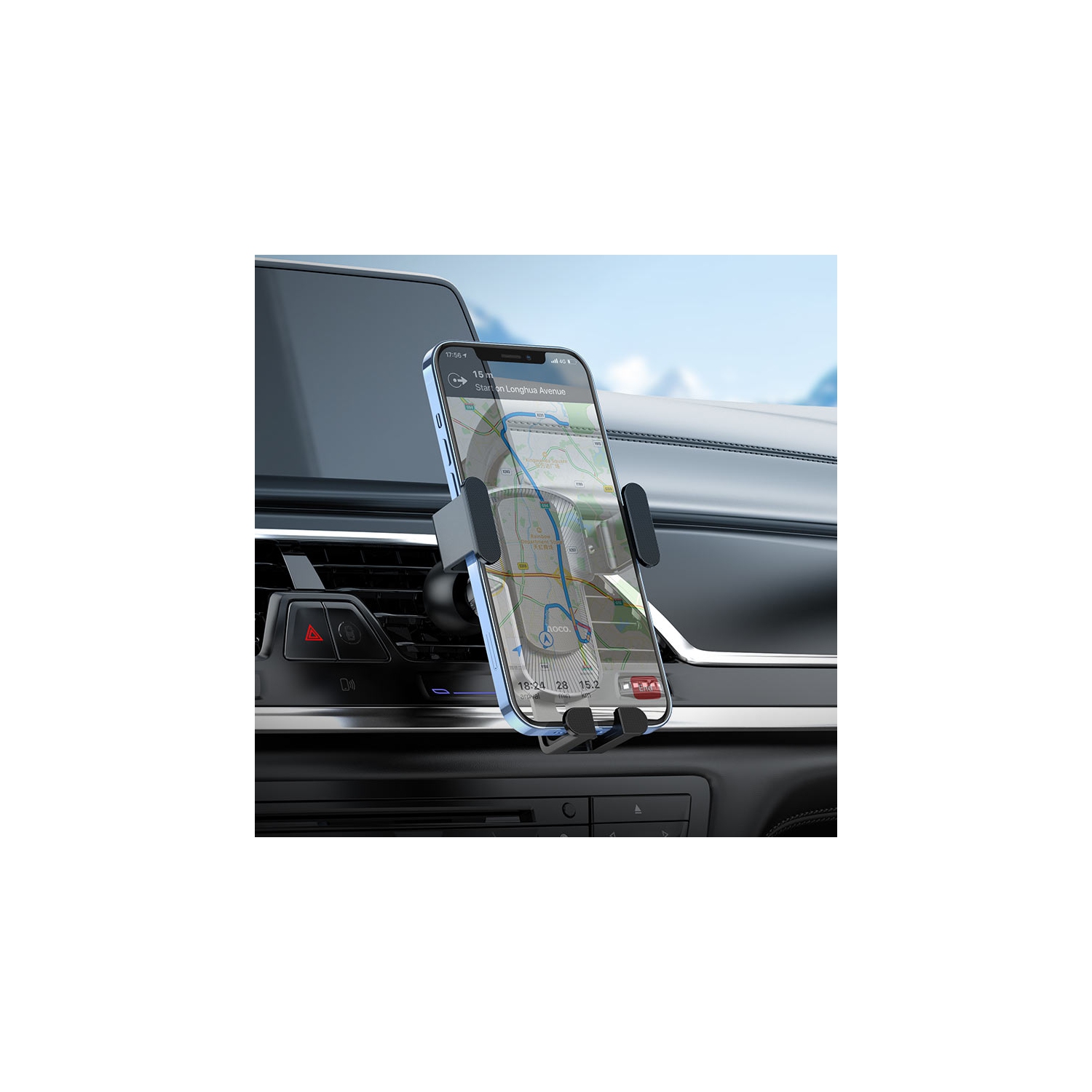 Support universel rotatif pour bouche d'air 360 pour téléphone cellulaire d'auto de iPhone pour téléphones intelligents de Samsung