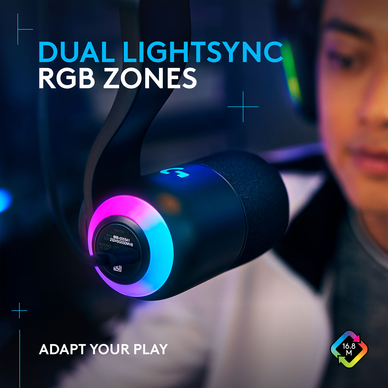 Ensemble avec micro dynamique de jeu supercardidoïde LIGHTSYNC RVB Yeticaster GX et bras de tige pour microphone de Logitech G - Exclusivité de Best