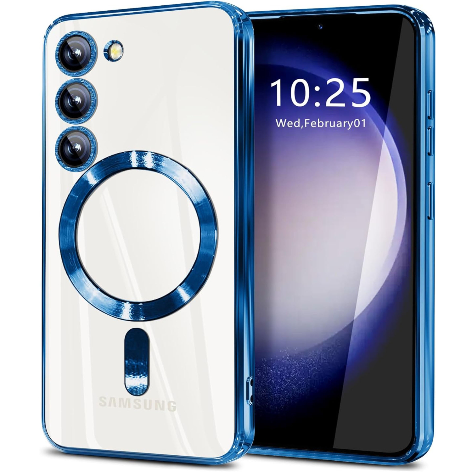 Magnetic Case Designed for Samsung Galaxy S23 Plus - Compatible with MagSafe Charging & Accessories - Blue