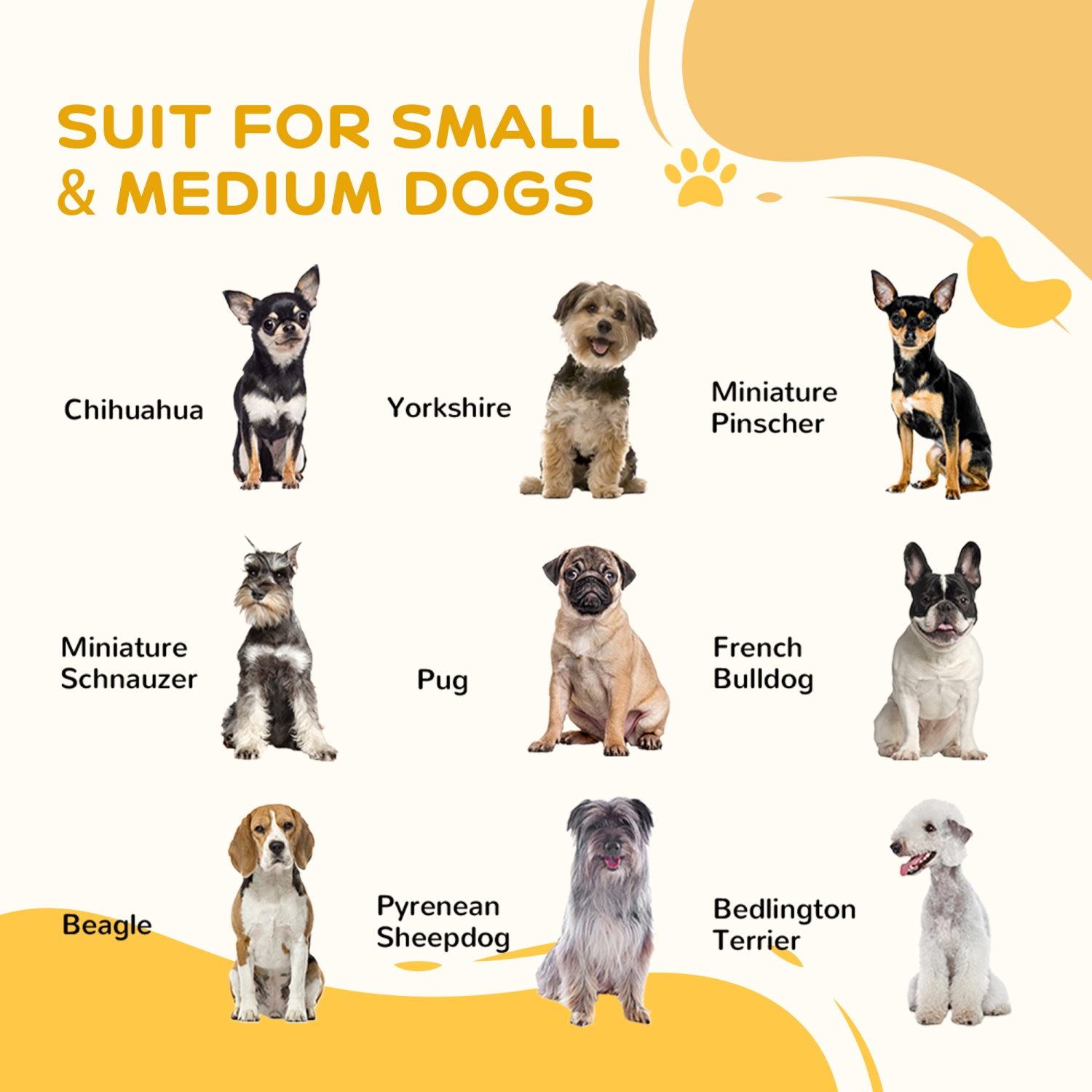 PawHut 6 Panel Dog Playpen Dog Pen Metal Pet Fence for Outside Indoor, Adjustable Width, Heavy Duty Steel Frame, 32.5"-59"W x 24"D x 40''H Black