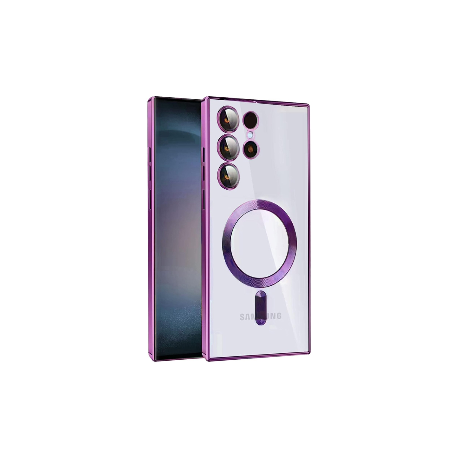 Magnetic Case Designed for Samsung Galaxy S23 Ultra - Compatible with MagSafe Charging & Accessories - Rose Gold