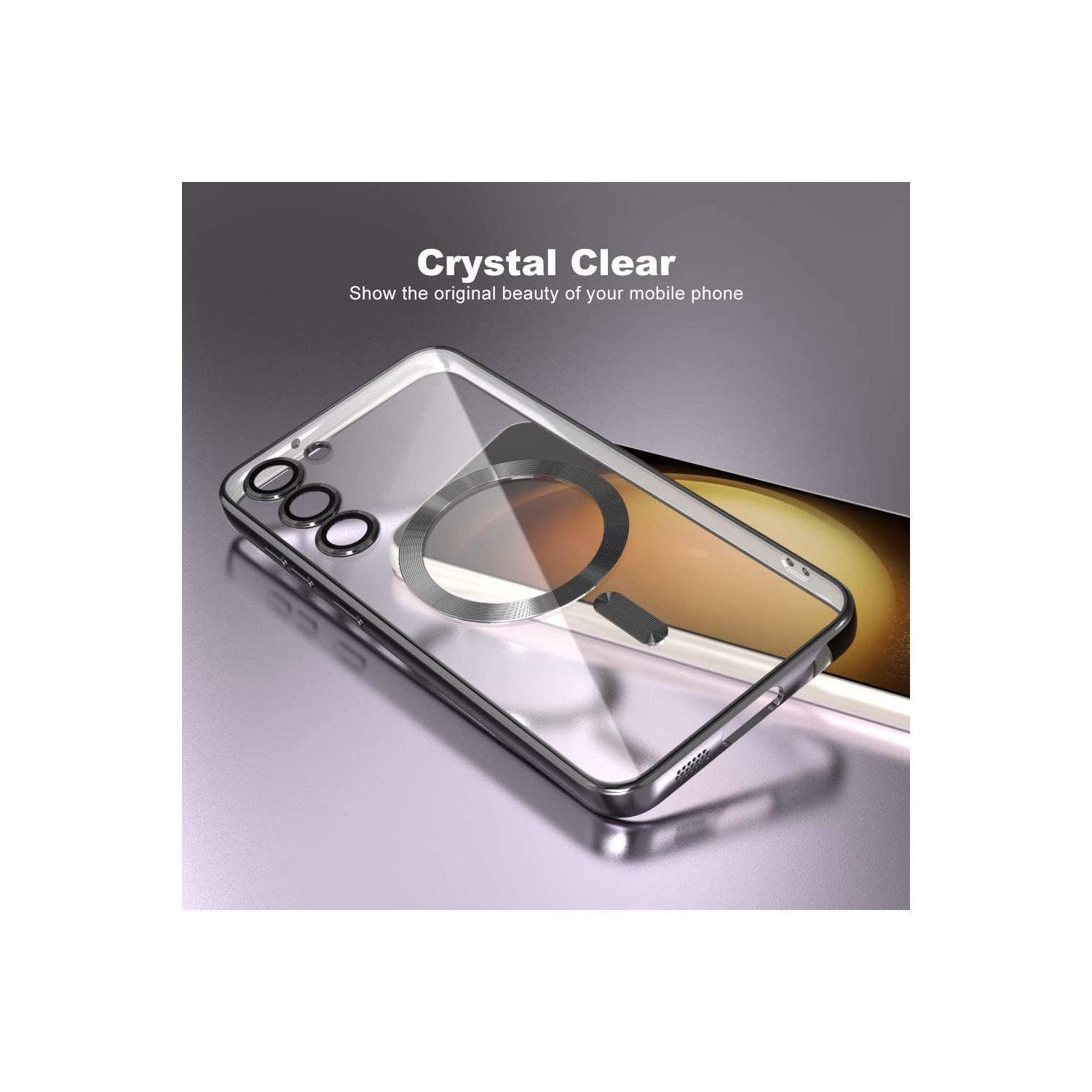 Magnetic Case Designed for Samsung Galaxy S23 Ultra - Compatible with MagSafe Charging & Accessories - Black