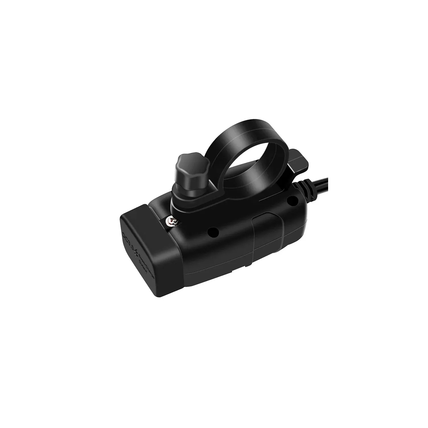 Chargeur mobile à deux ports USB pour motocyclette, charge rapide de 12V a avec affichage de tension étanche et voltmètre