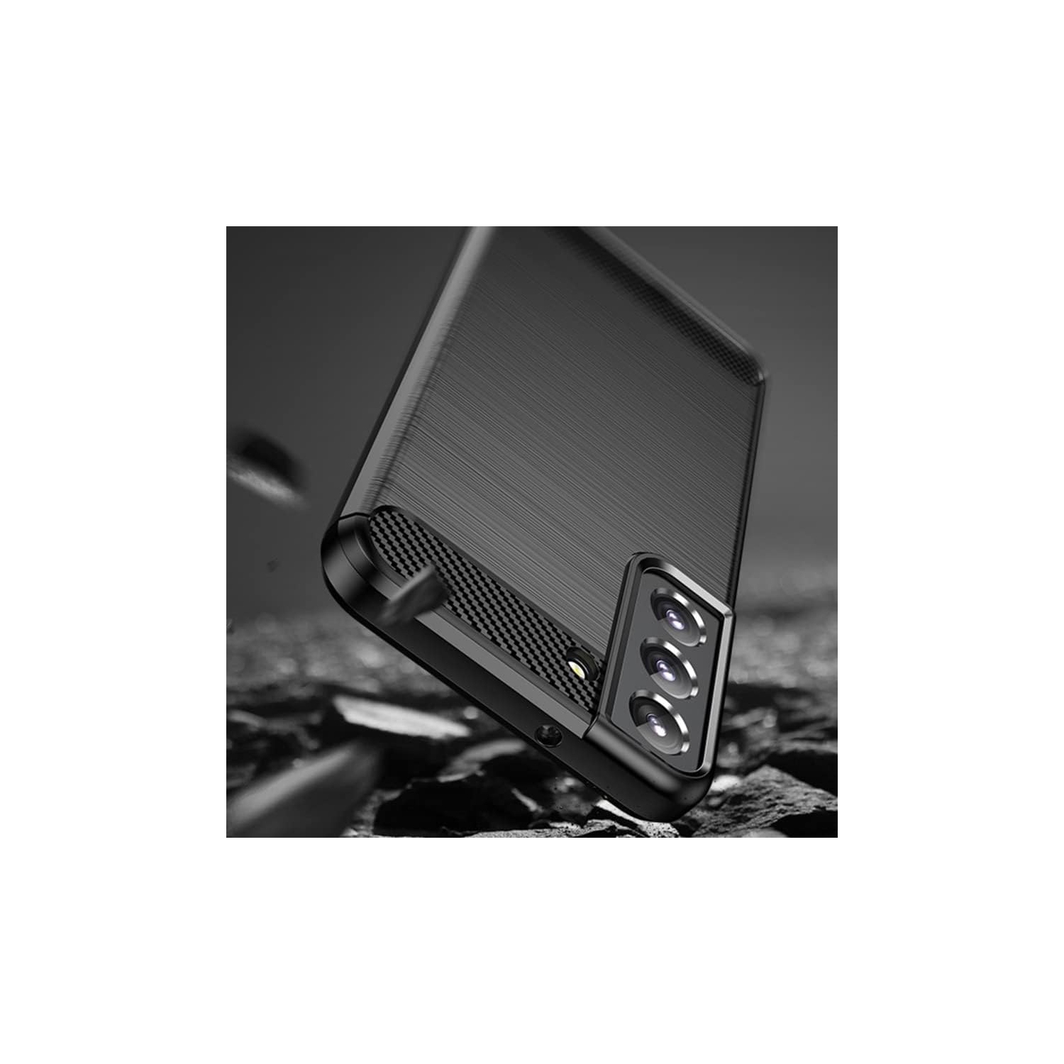 SuperShield Case for Samsung Galaxy S23, Soft Slim Brushed TPU Carbon Fiber Design Protective Cover, Thin Durable Phone Case, Shockproof Protection,