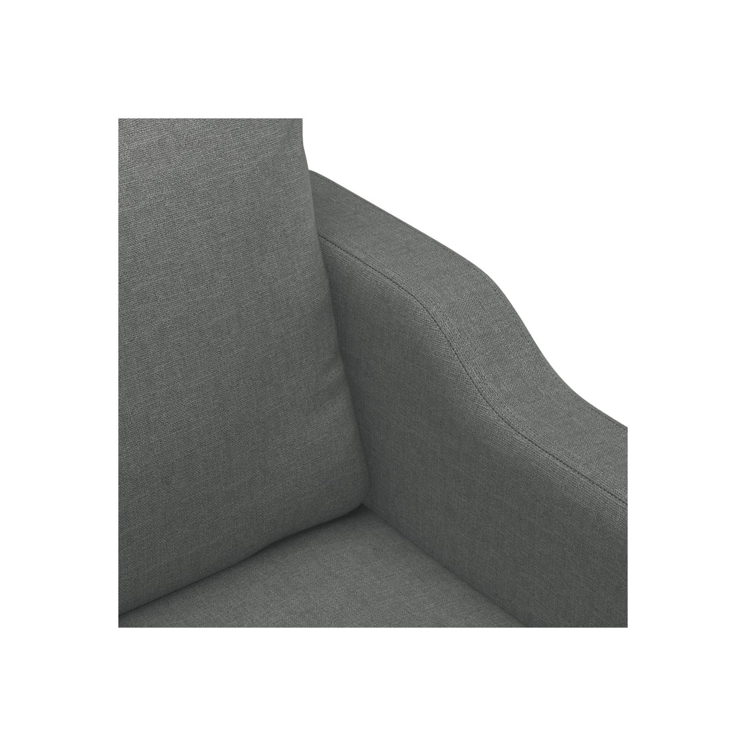 vidaXL 3-Seater Sofa Dark Grey 180 cm Fabric