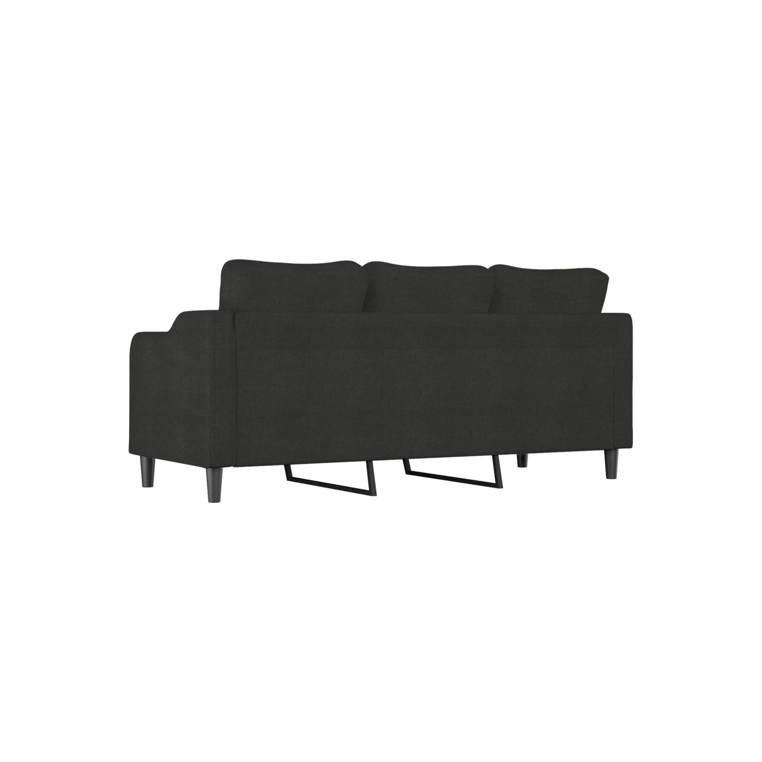 vidaXL 3-Seater Sofa Black 180 cm Fabric