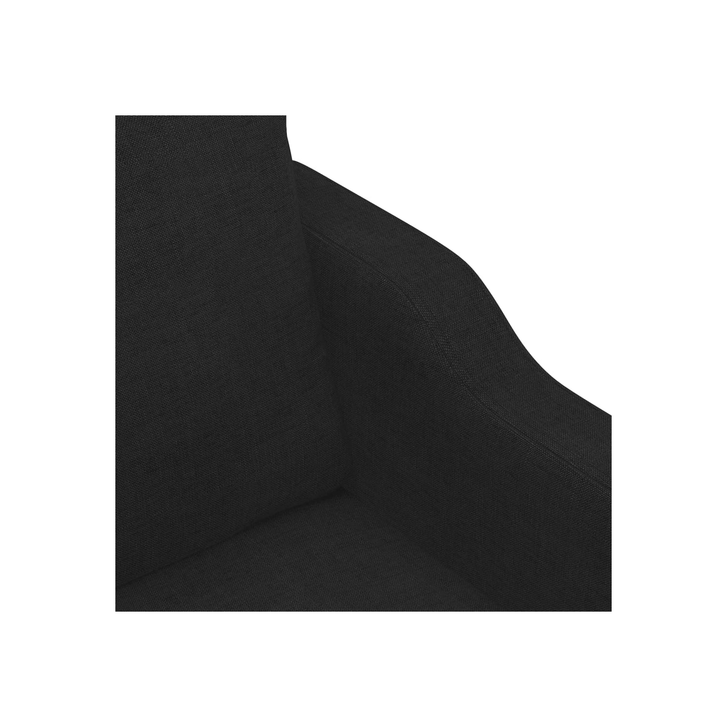 vidaXL 3-Seater Sofa Black 180 cm Fabric