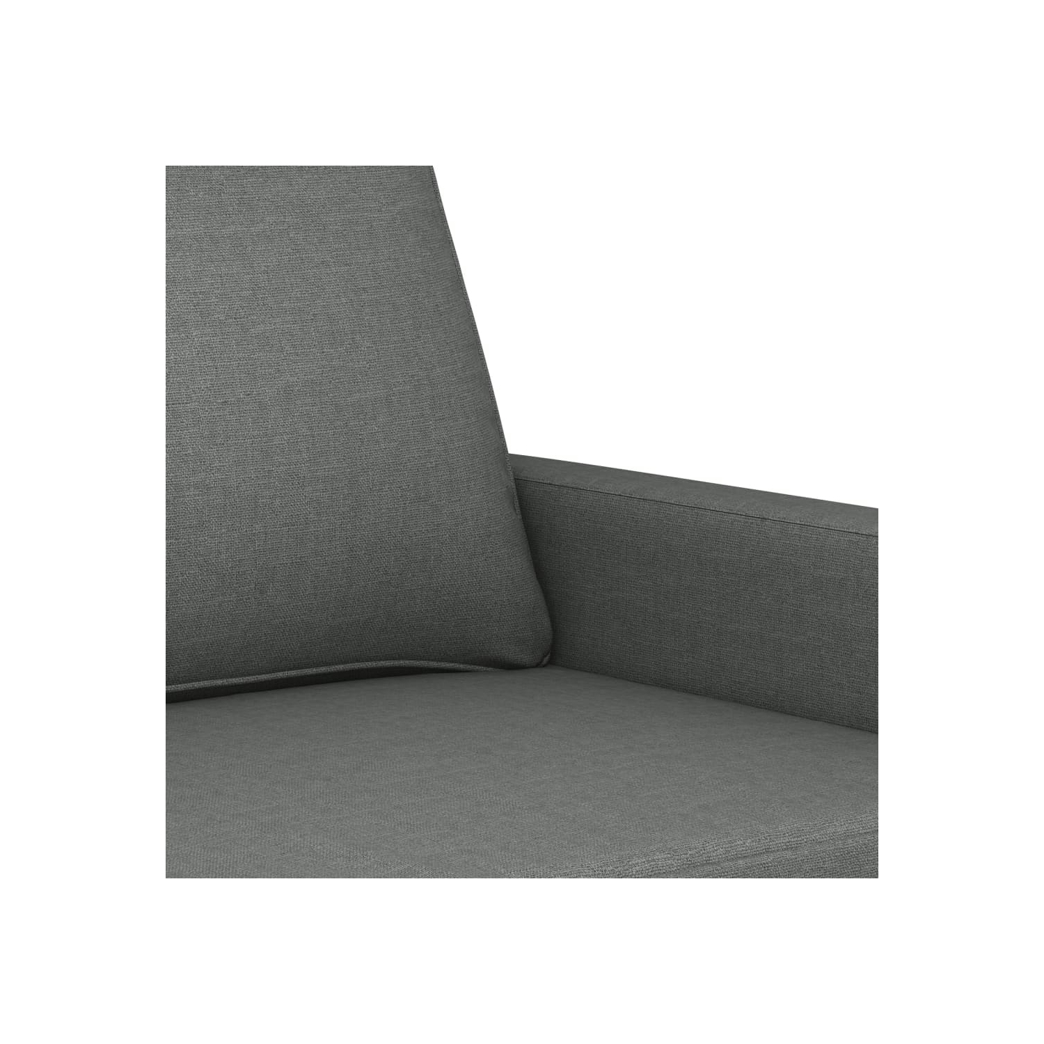Sofa à 2 sièges en tissu 140 cm gris foncé vidaXL