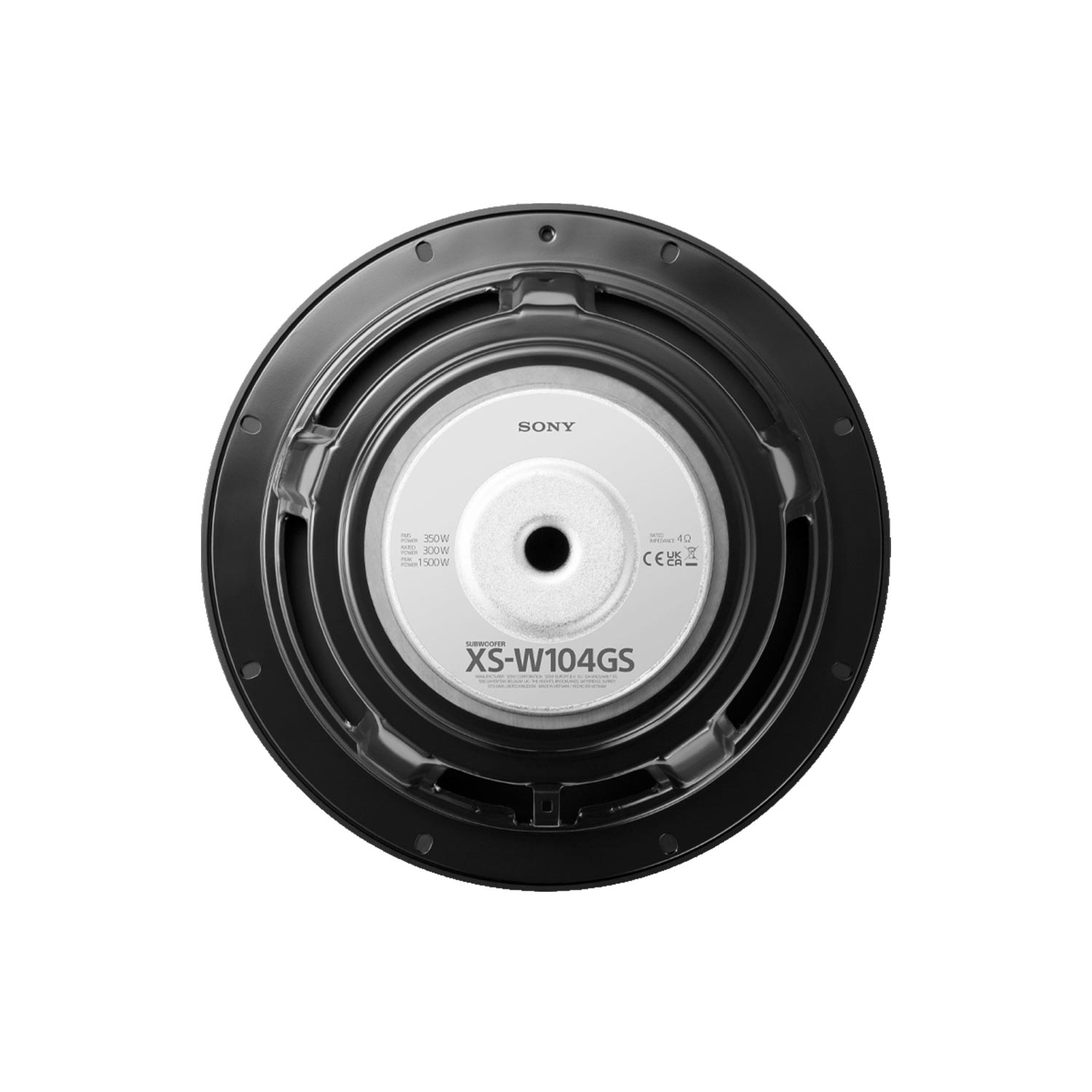 Haut-parleur d'extrêmes graves à composants de 10 po XS-W104GS XS Series de Sony, 4 ohms